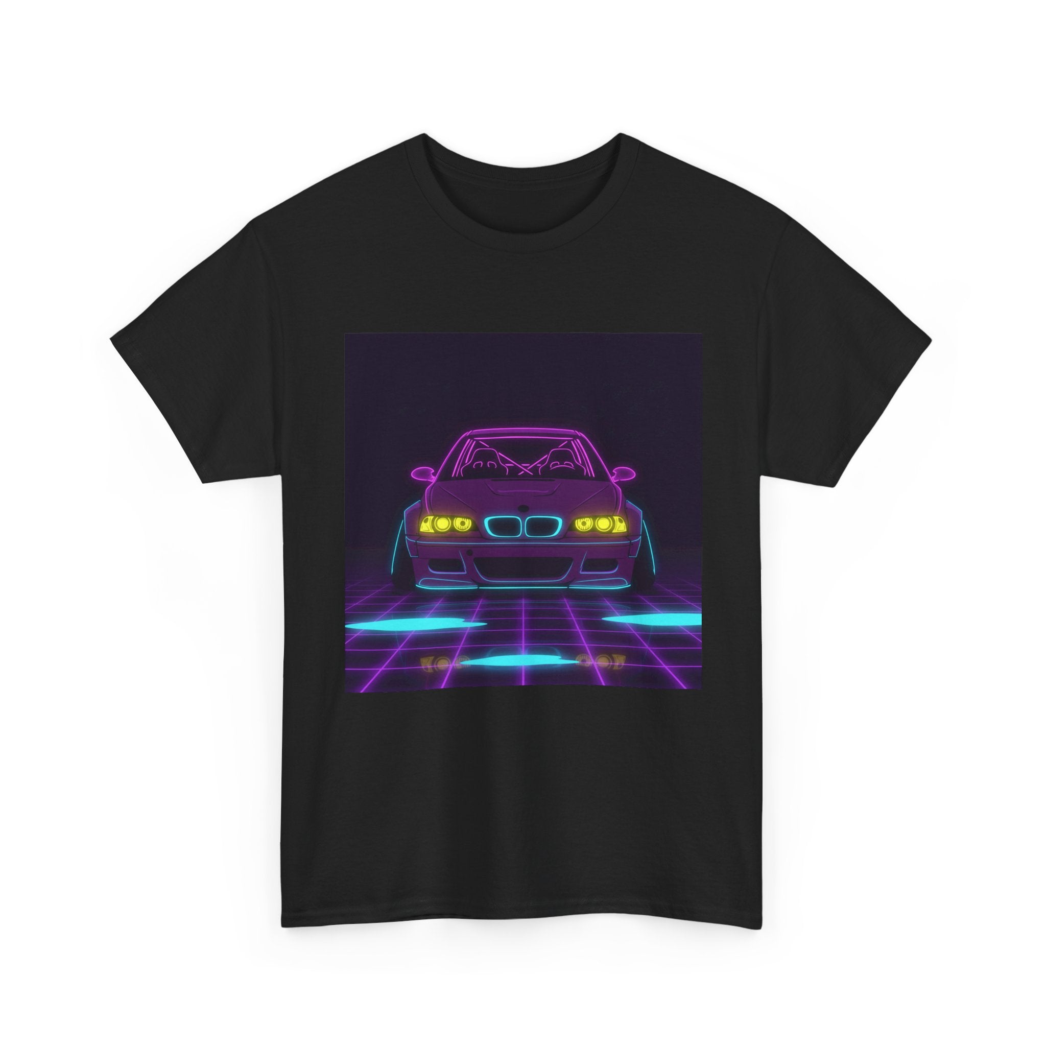 BMW E46 M3 (2000-06) Neon Synthwave Unisex Tee