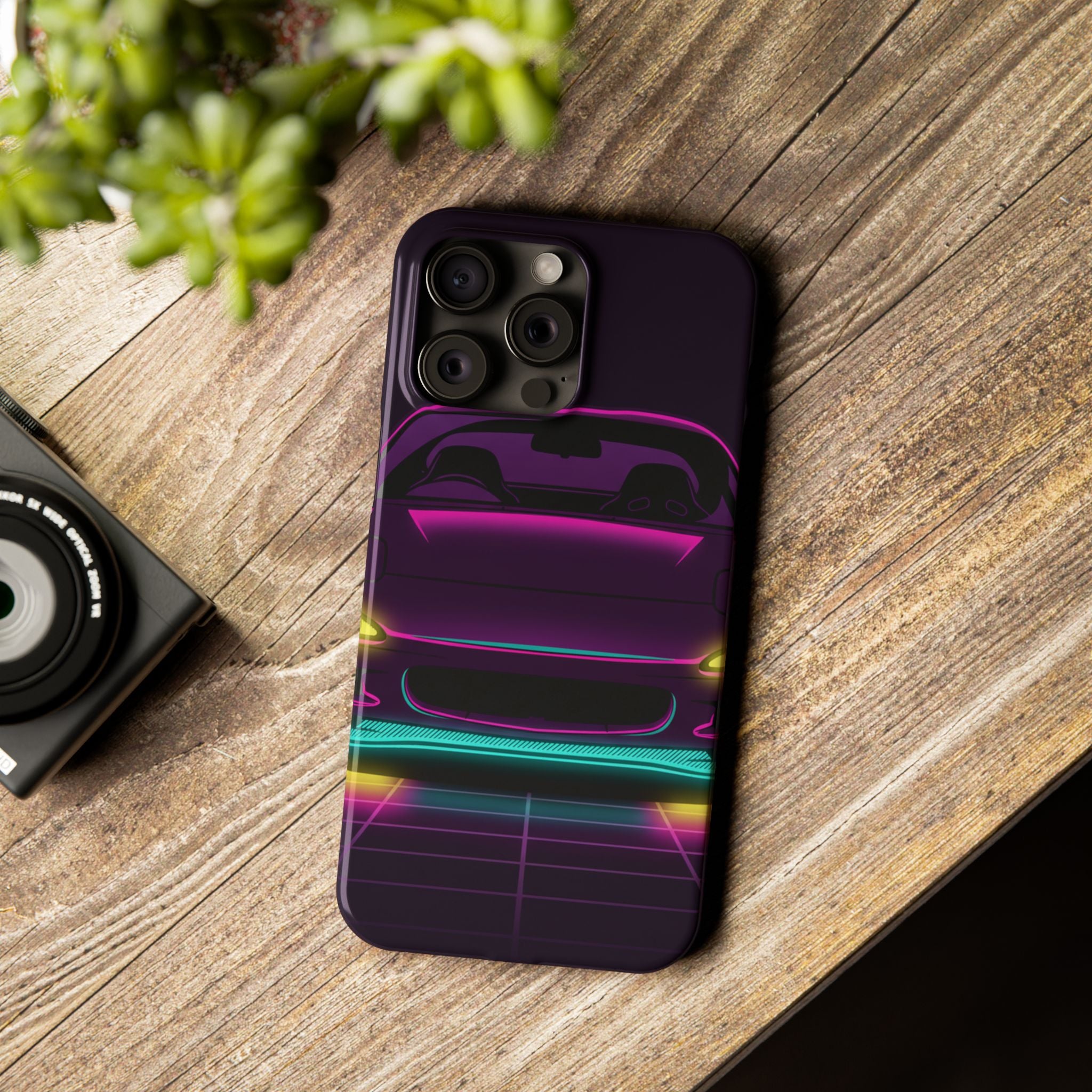 Mazda RX-7 FD Neon Synthwave Phone Case
