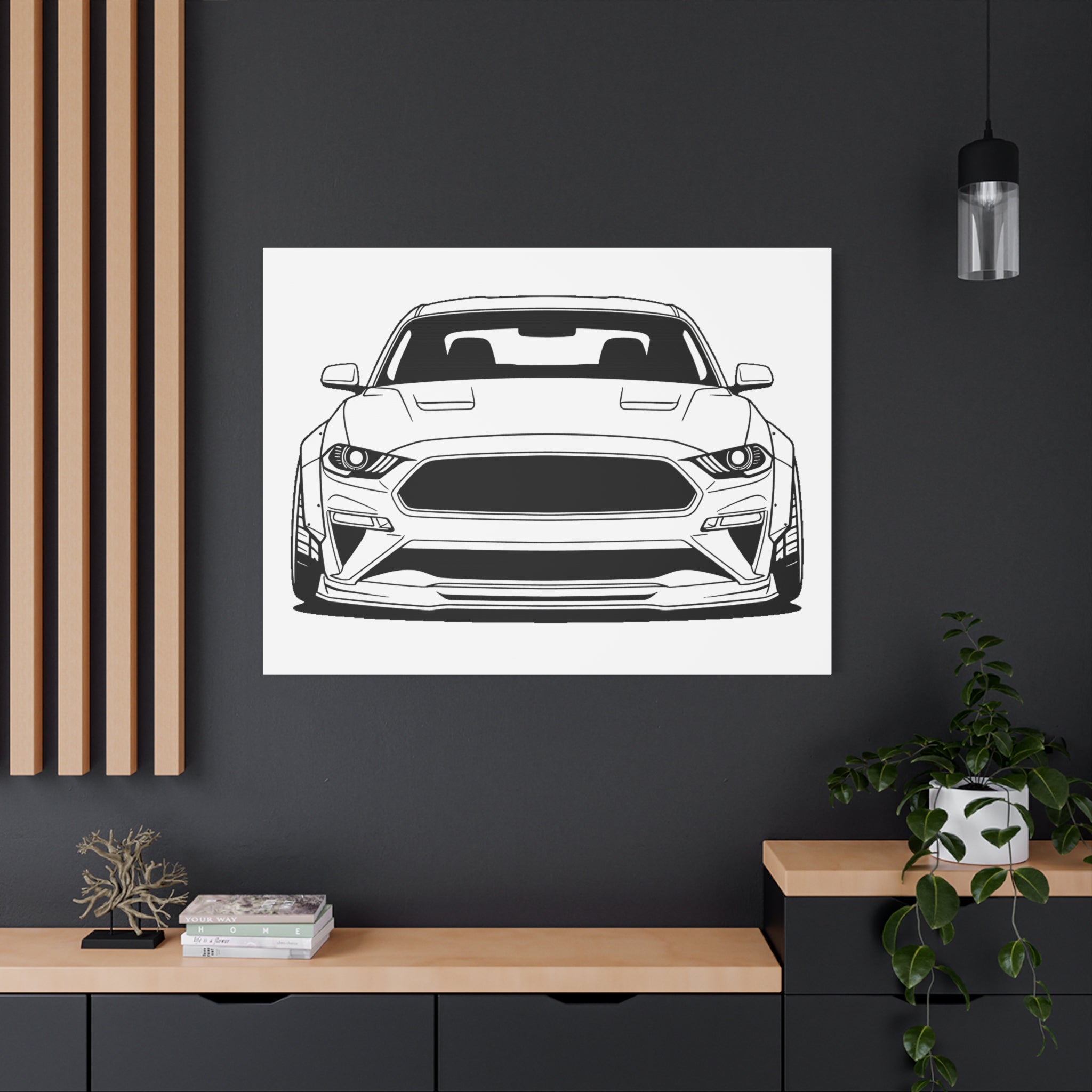 Ford Mustang GT (S650) Canvas Wall Art