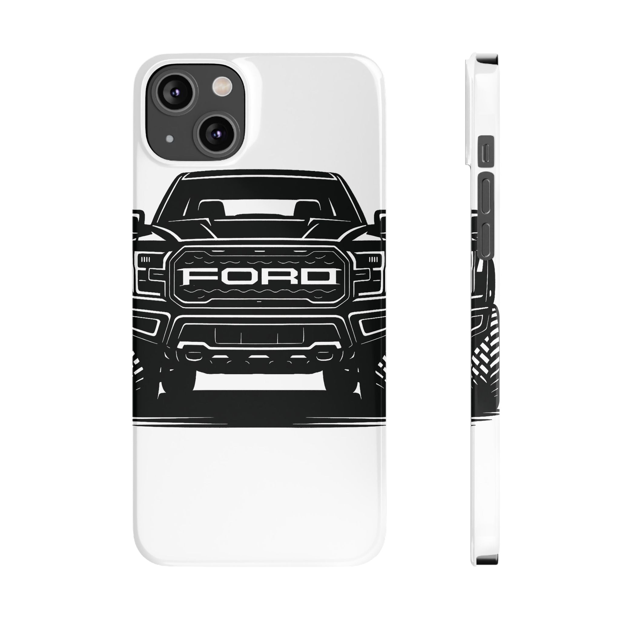 Ford Raptor (Gen 3) Slim Phone Case Greyscale