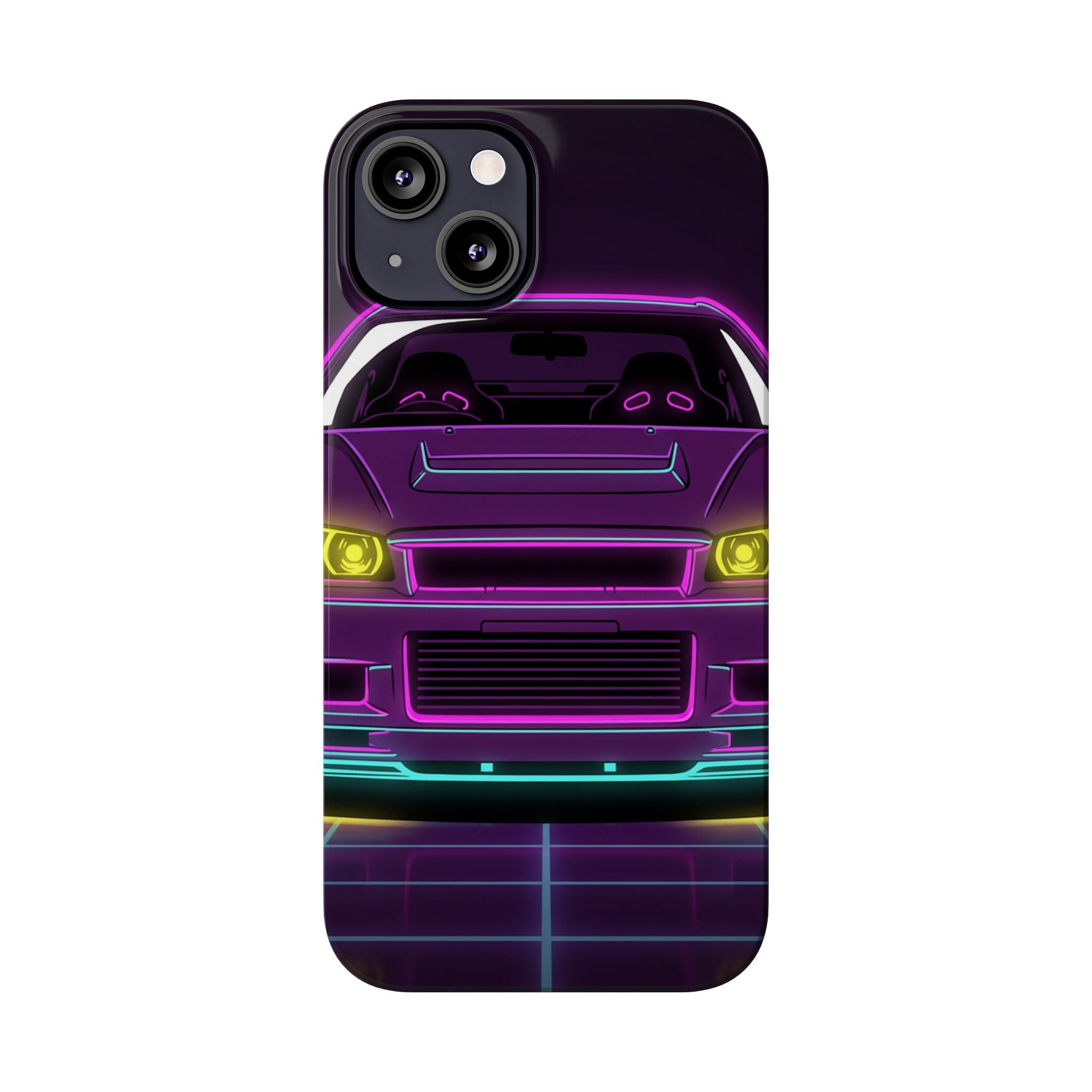 Nissan GT-R Neon Synthwave Phone Case