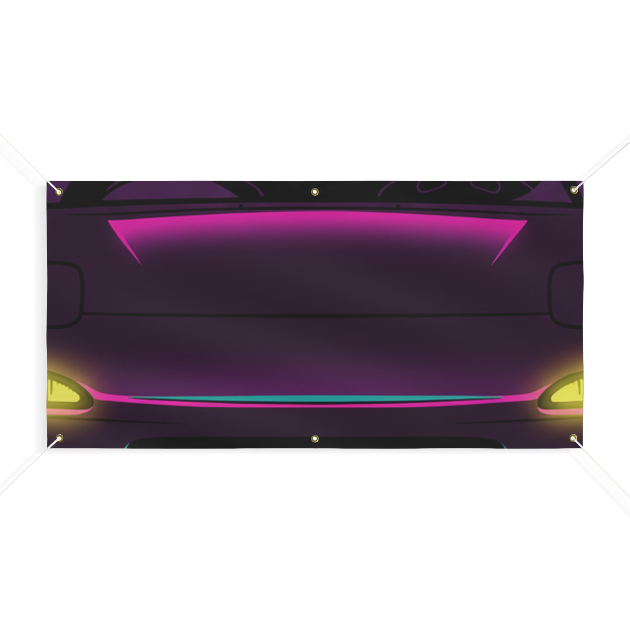 Mazda RX-7 FD Neon Synthwave Banner