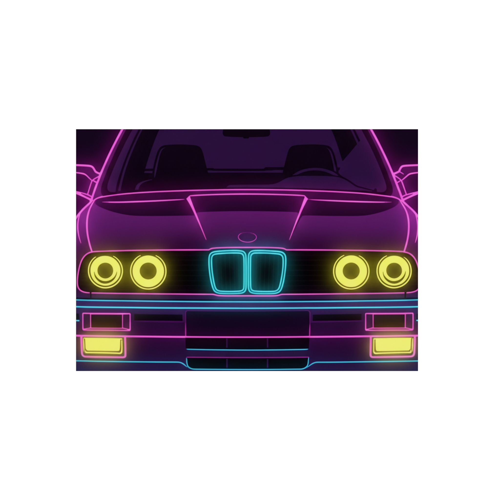 BMW E30 Metal Wall Sign