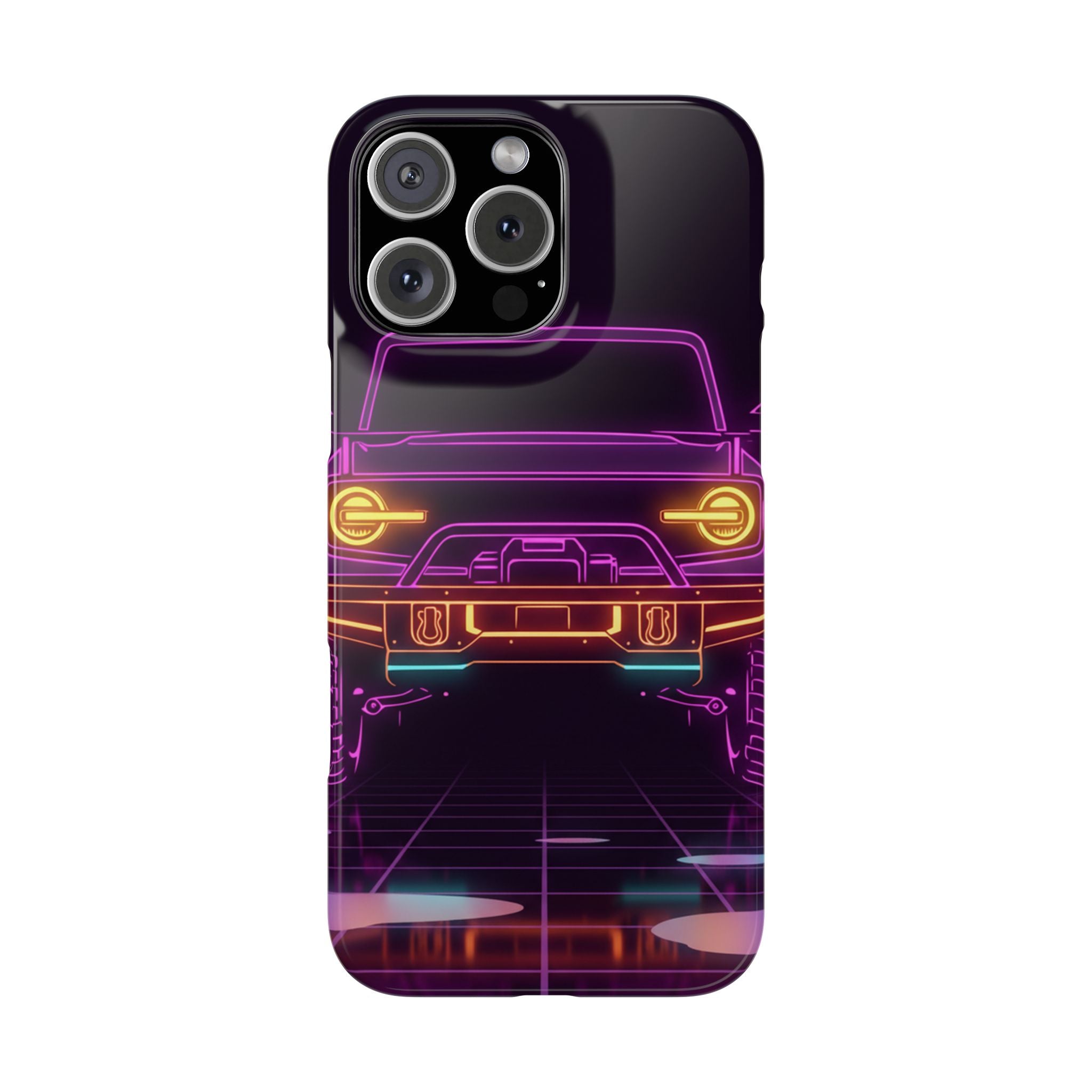 Ford Bronco (2021+) Neon Synthwave Phone Case