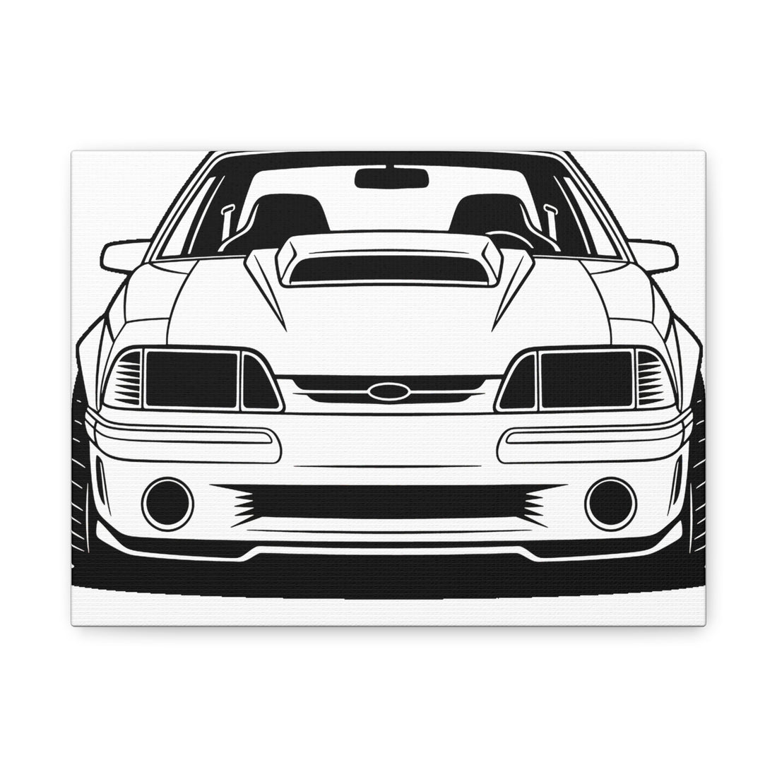 Ford Mustang Fox Body GT Canvas Wall Art