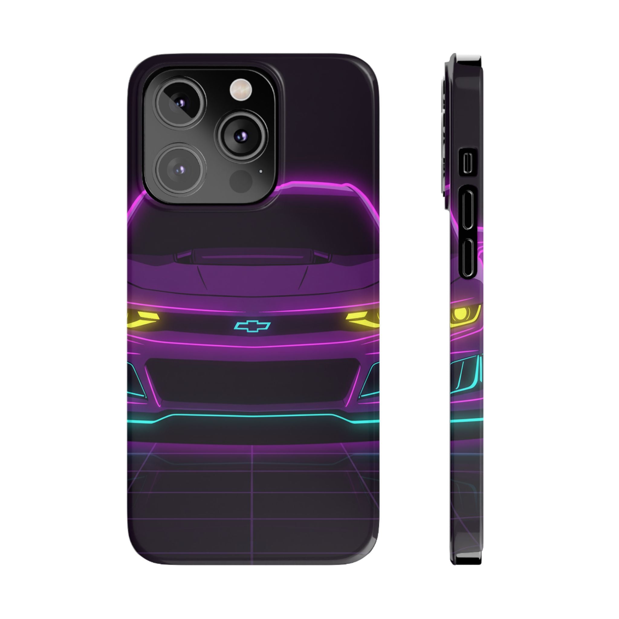 Chevrolet Camaro ZL1 Neon Synthwave Phone Case