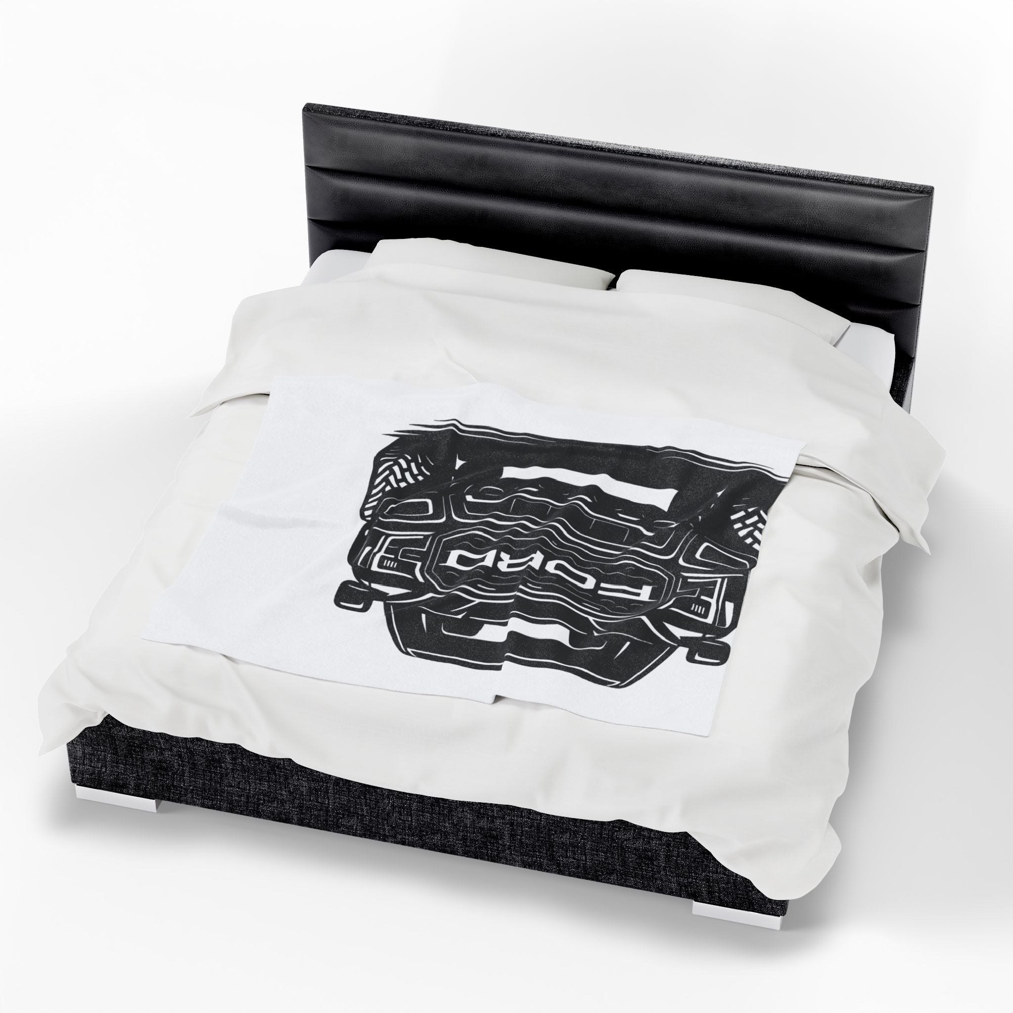 Ford Raptor (Gen 3), Ford Performance Velveteen Plush Blanket Greyscale