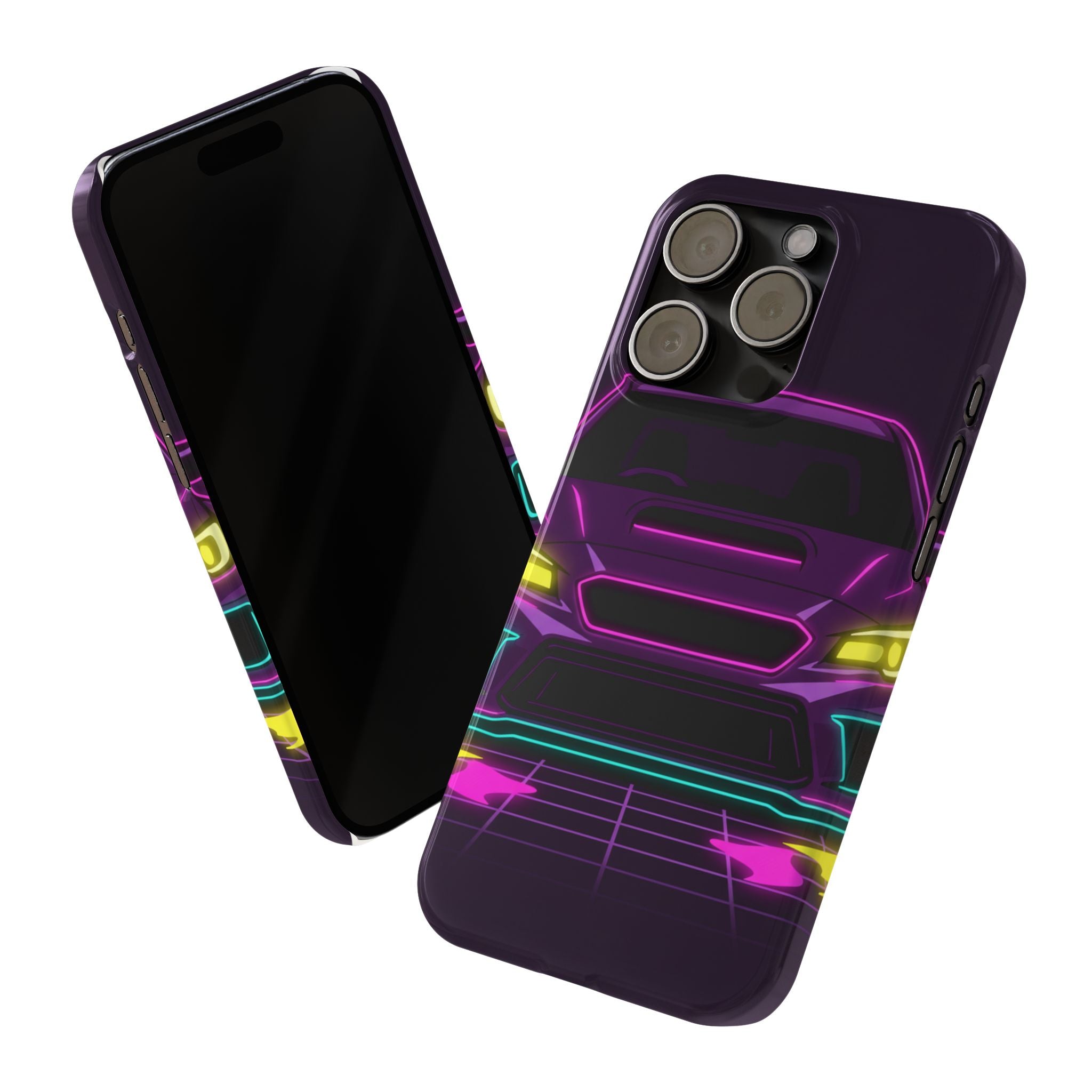 Subaru WRX STI Neon Synthwave Phone Case