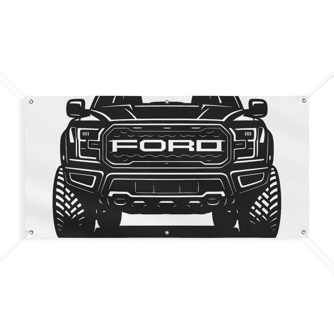 Ford Raptor (Gen 3) Banner Greyscale