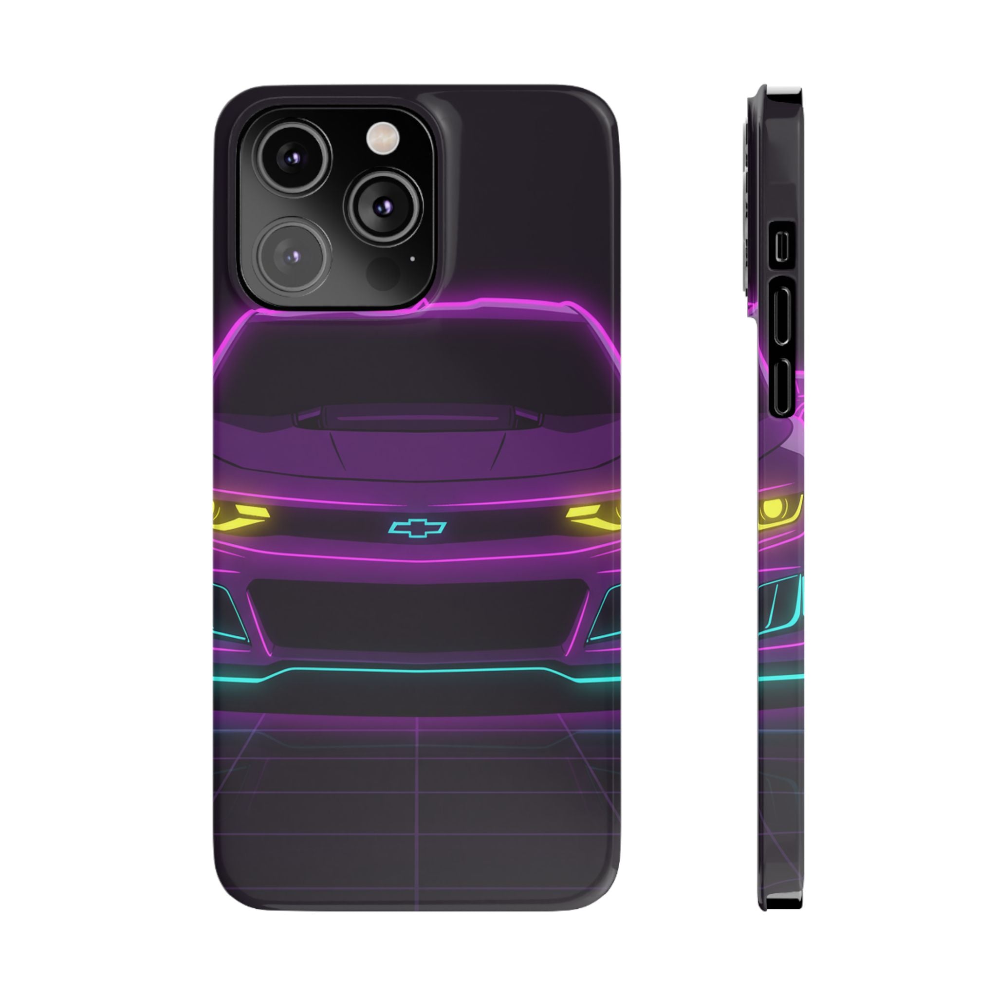 Chevrolet Camaro ZL1 Neon Synthwave Phone Case