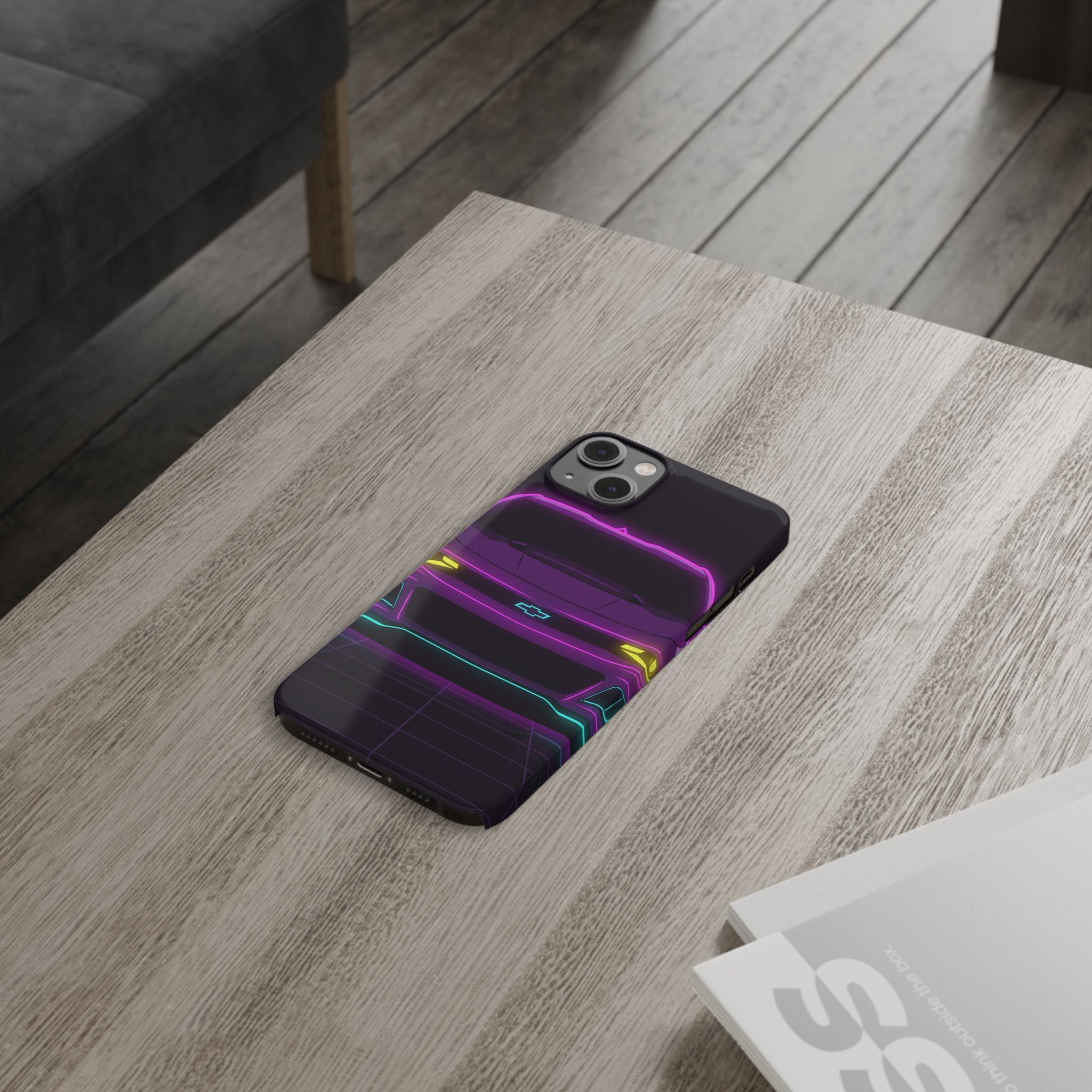 Chevrolet Camaro ZL1 Neon Synthwave Phone Case