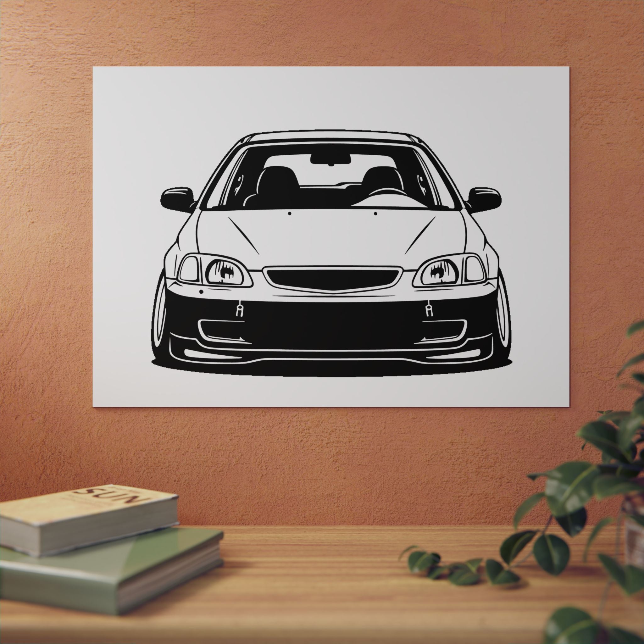 Honda Civic EK Hatch Metal Wall Sign