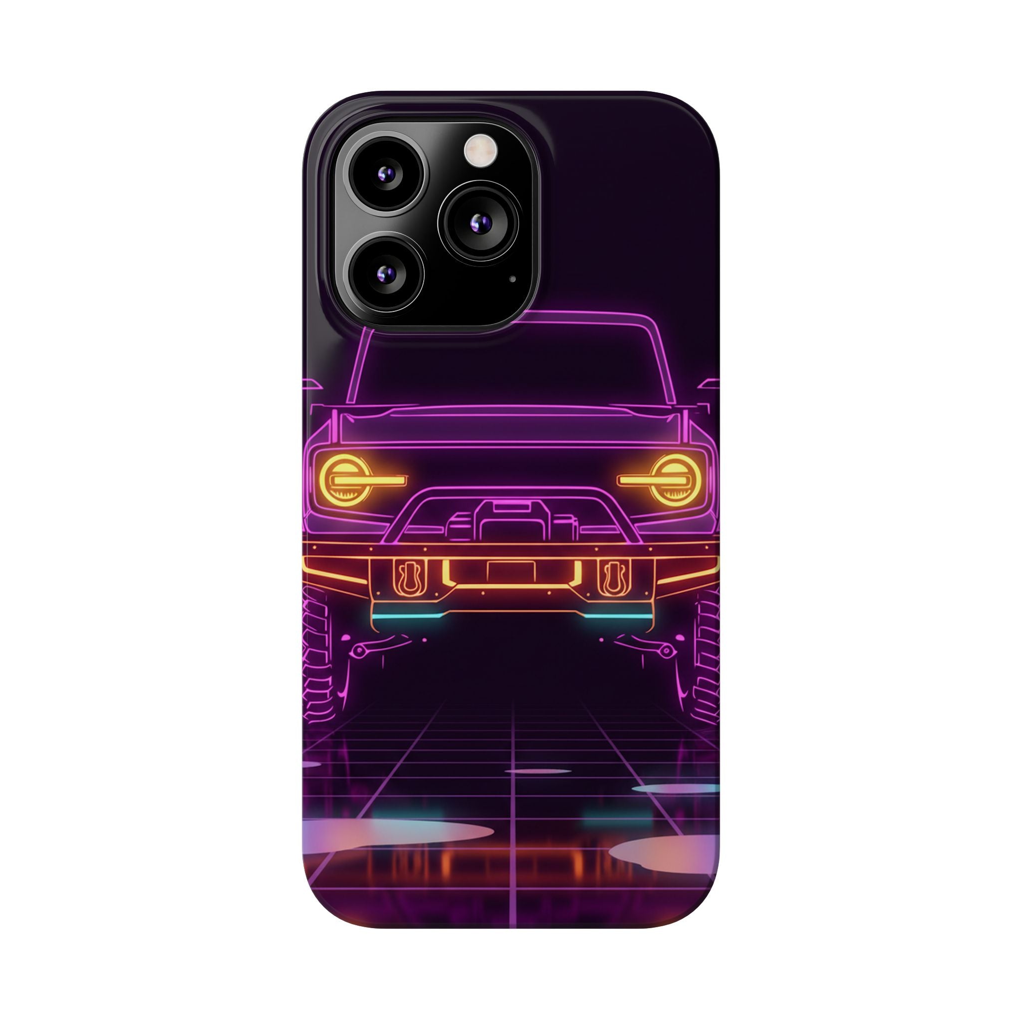 Ford Bronco (2021+) Neon Synthwave Phone Case