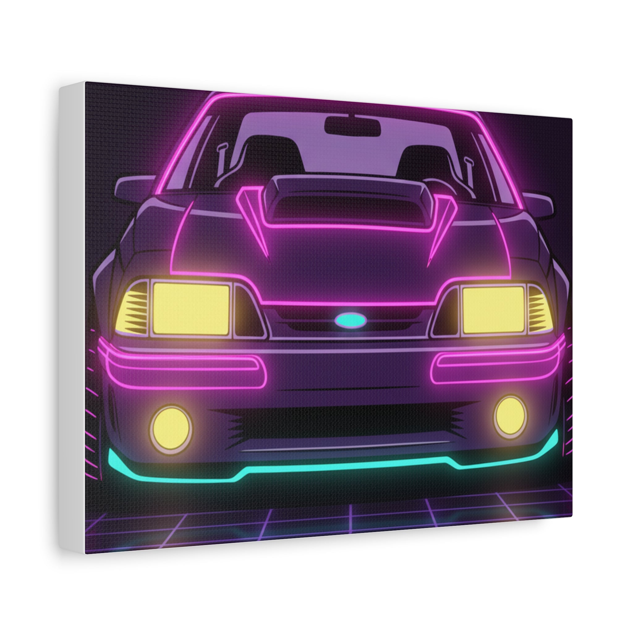 Ford Mustang Fox Body GT Canvas Wall Art