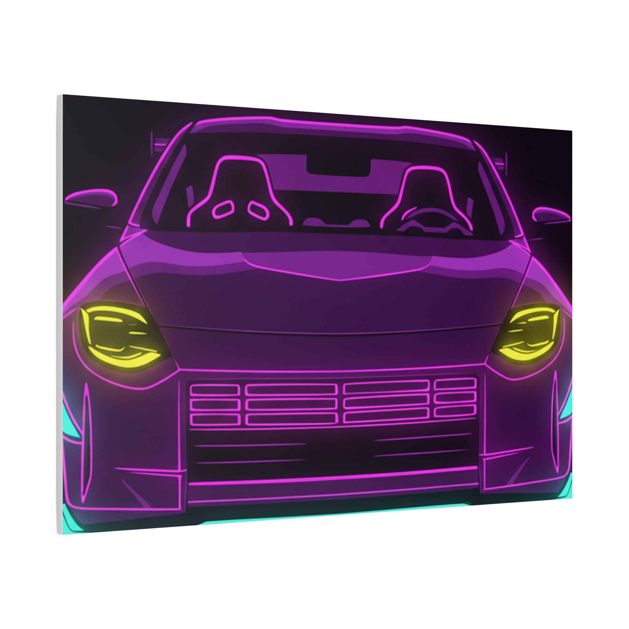 Nissan Z RZ34 (2023+) Neon Synthwave Canvas Wall Art