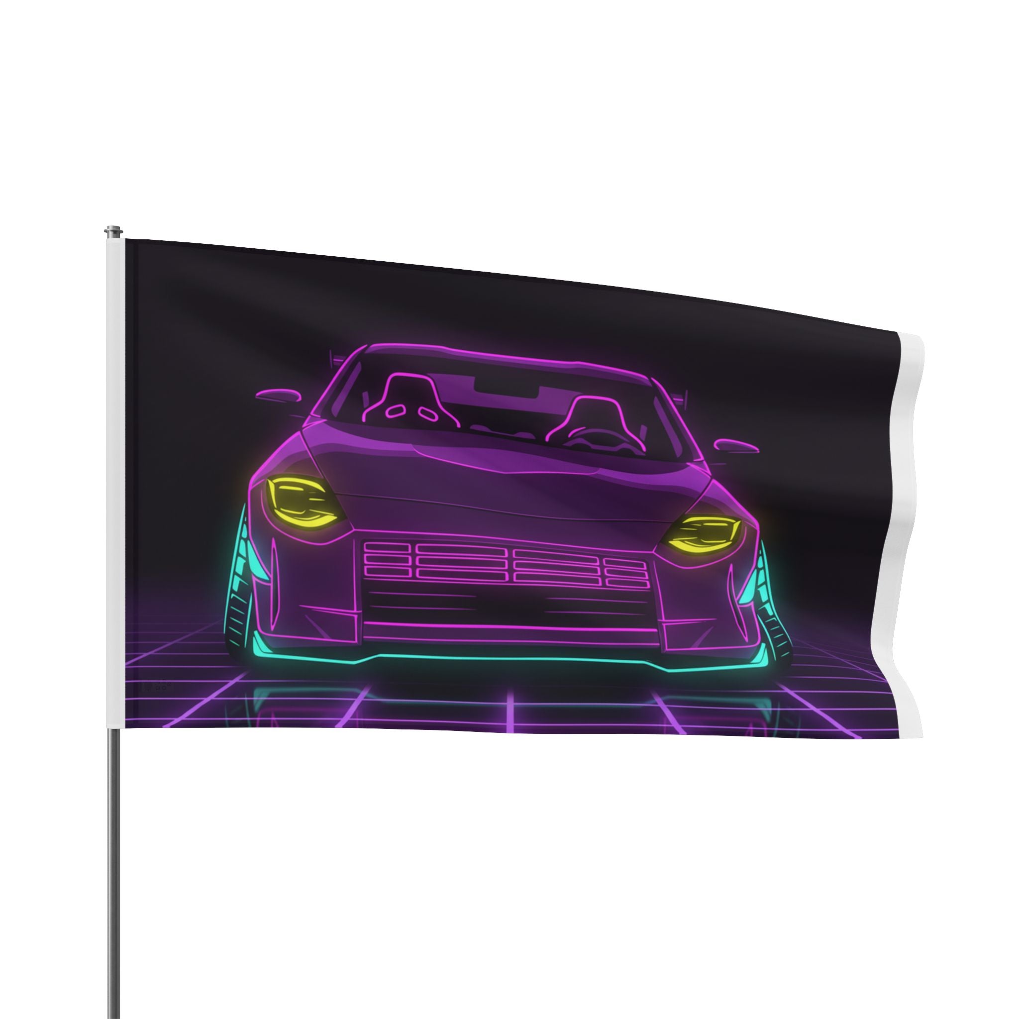 Nissan Z RZ34 (2023+) Neon Synthwave Garage Flag