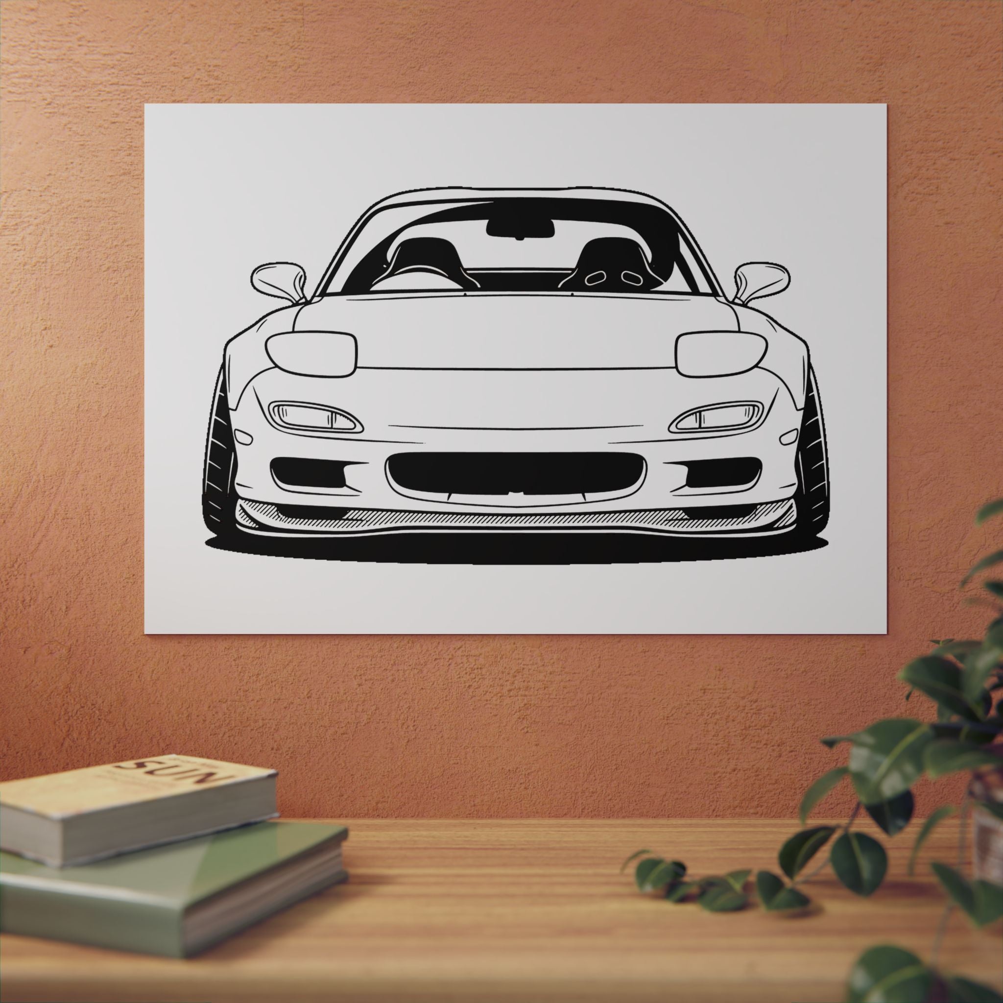 Mazda RX-7 FD Metal Wall Sign