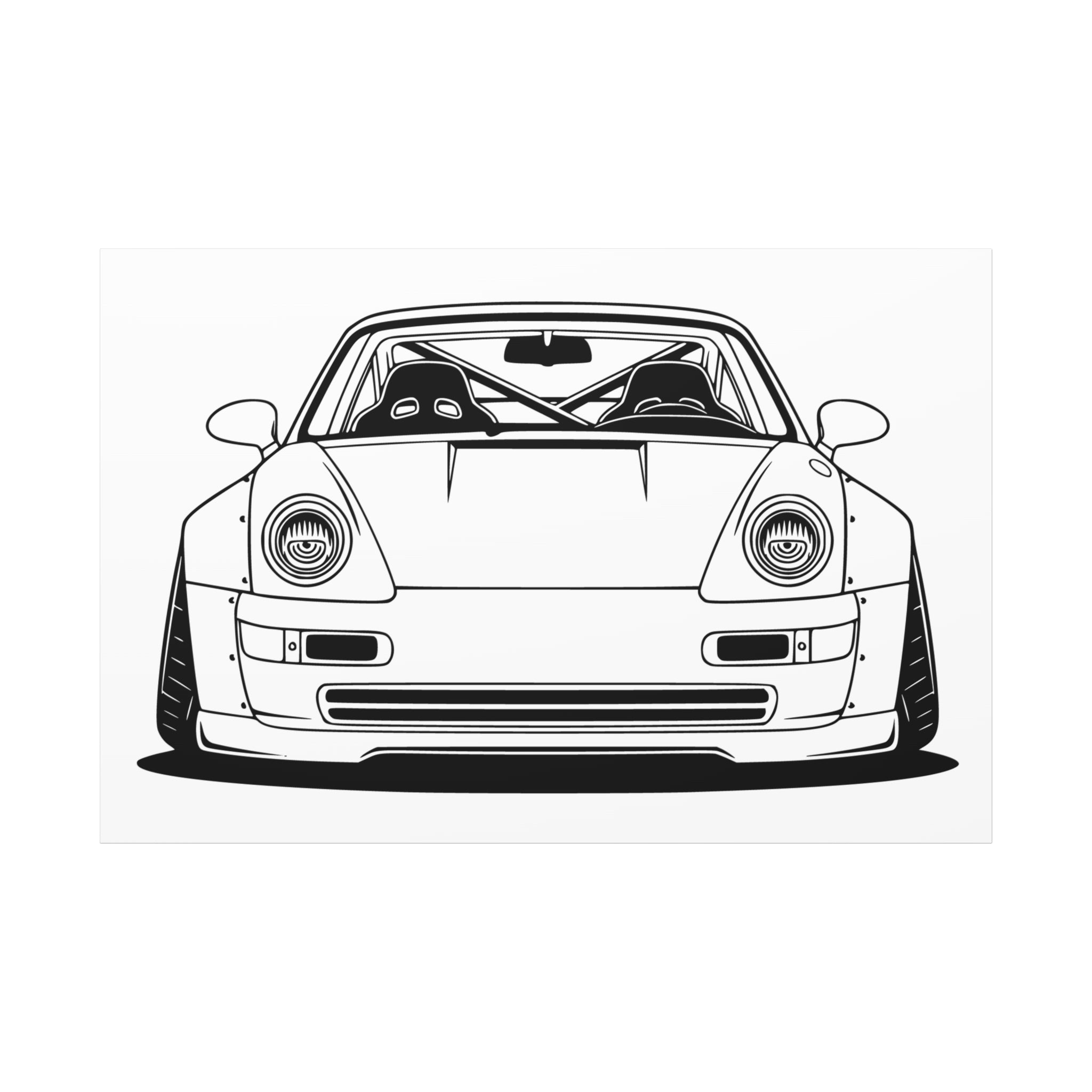 Porsche 964 Turbo Canvas Wall Art