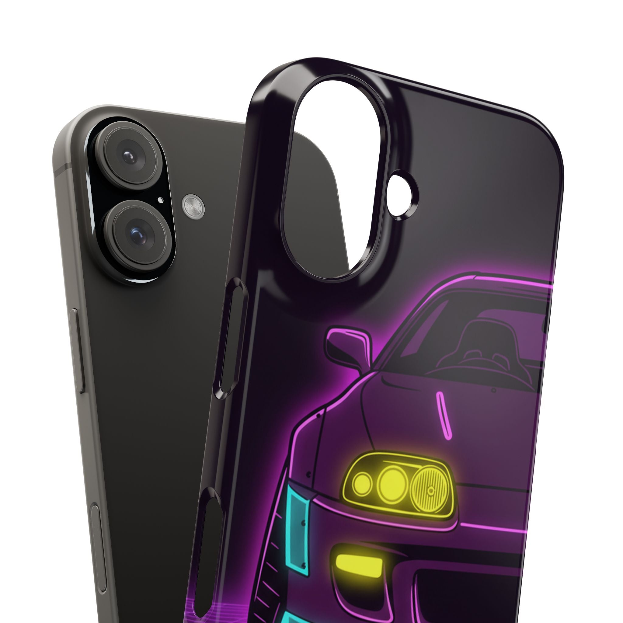 Toyota Supra MK4 Neon Synthwave Phone Case