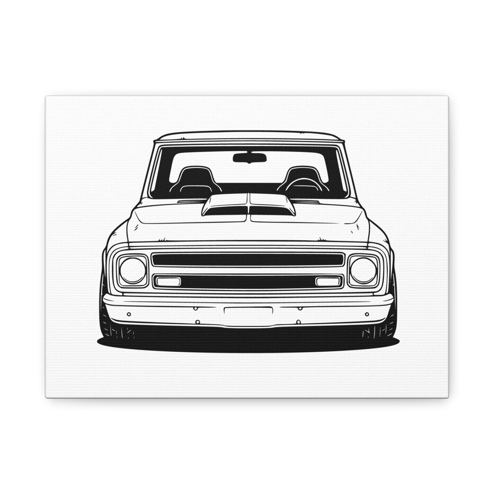 Chevy C10 Pickup (1967-72) Canvas Wall Art