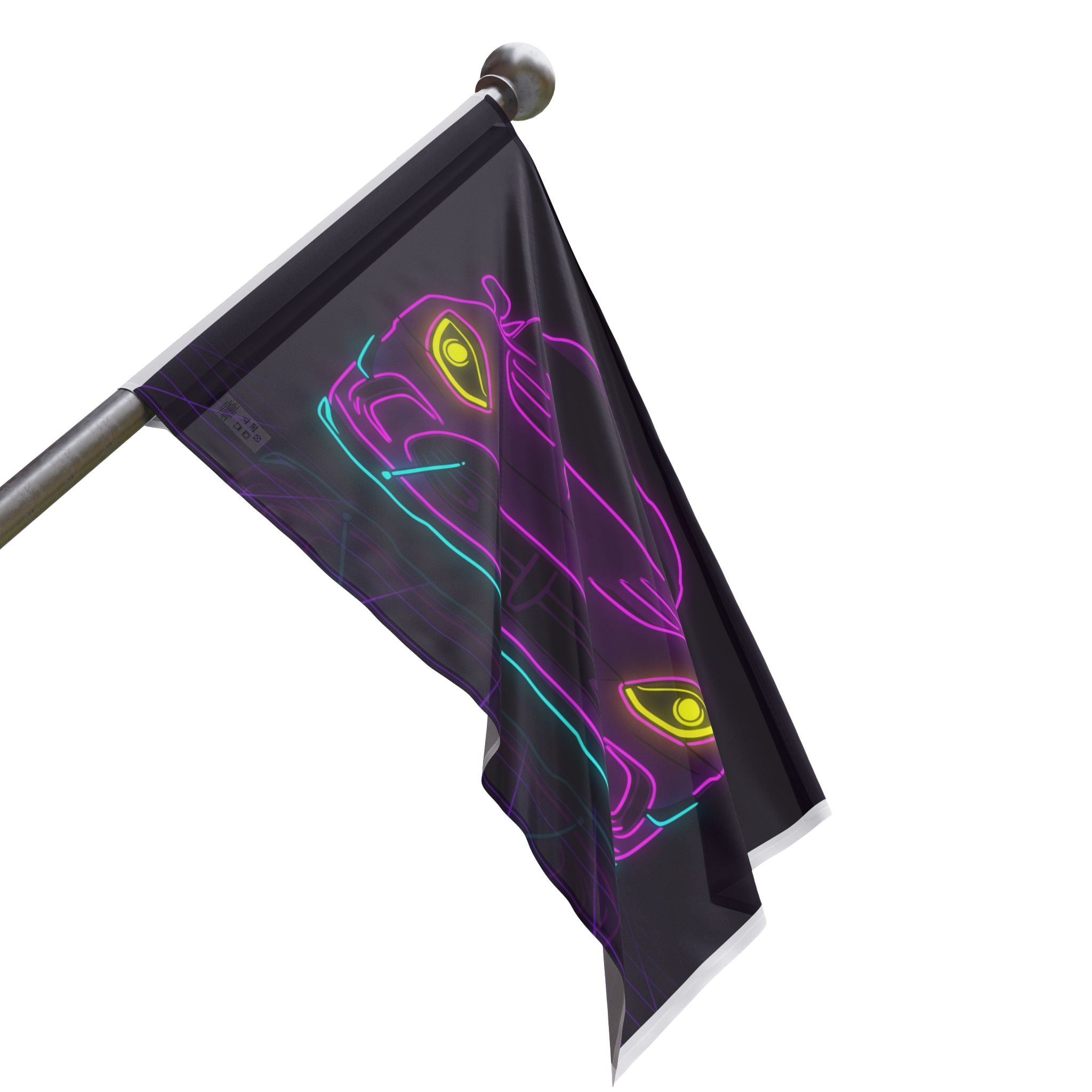 Dodge Viper (1992-17) Neon Synthwave Garage Flag