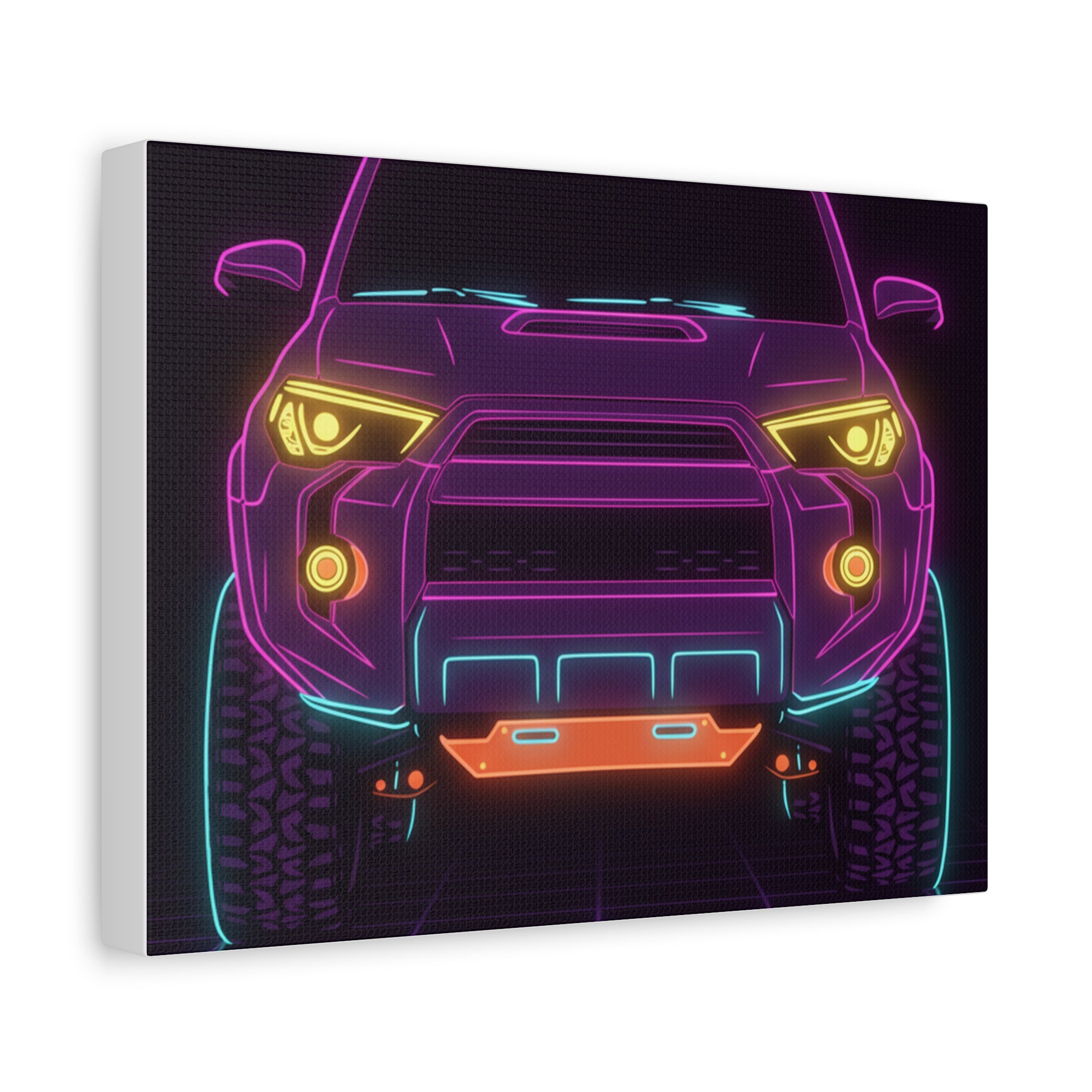 Toyota 4Runner TRD Pro Neon Synthwave Canvas Wall Art