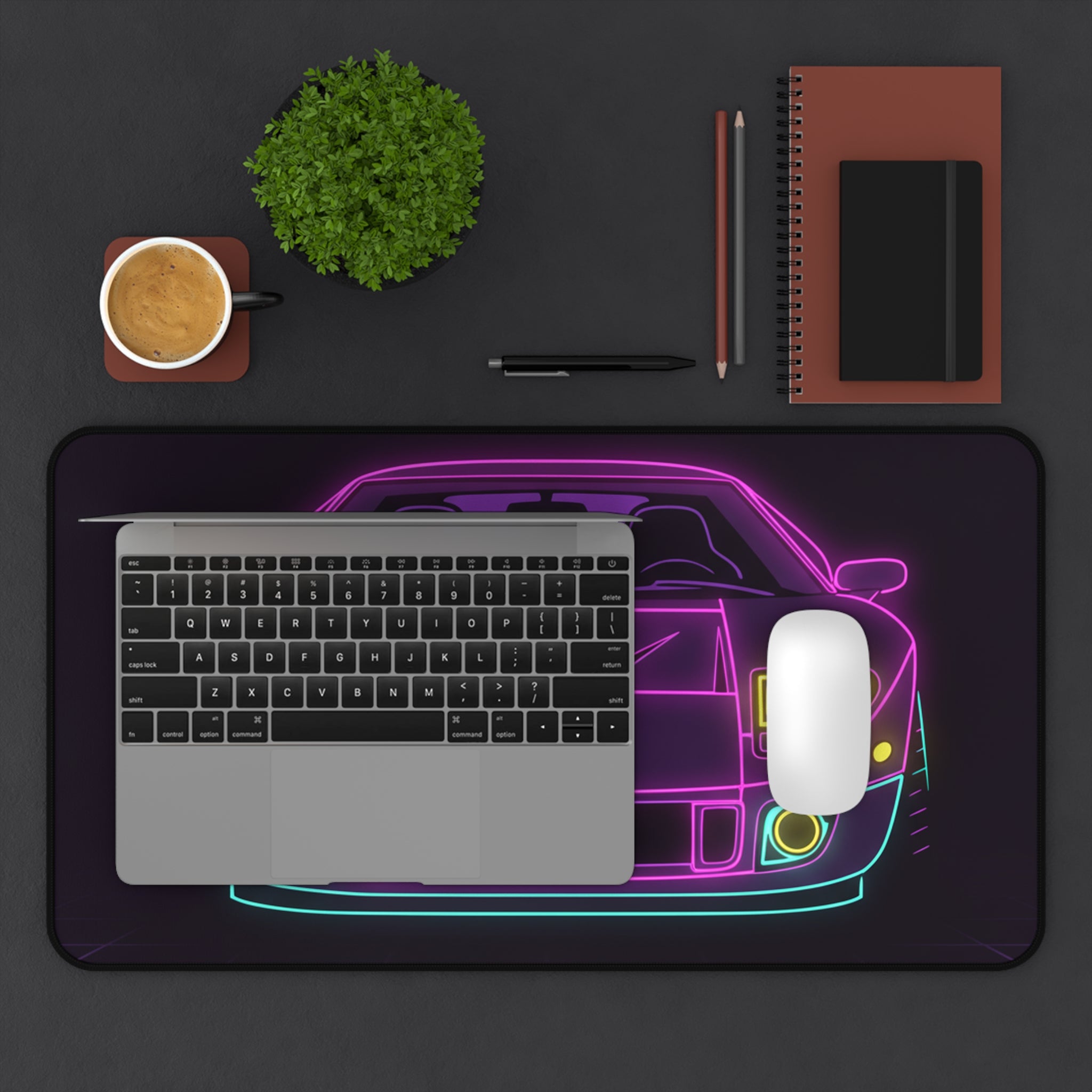Ford GT40 (1964-69) Neon Synthwave Desk Mat