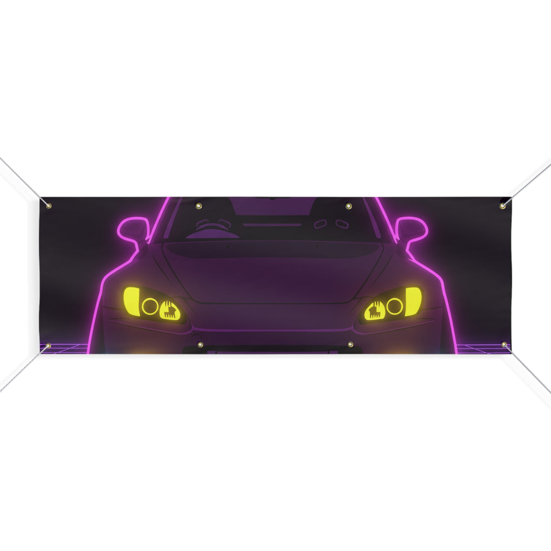 Honda S2000 (1999-09) Neon Synthwave Banner