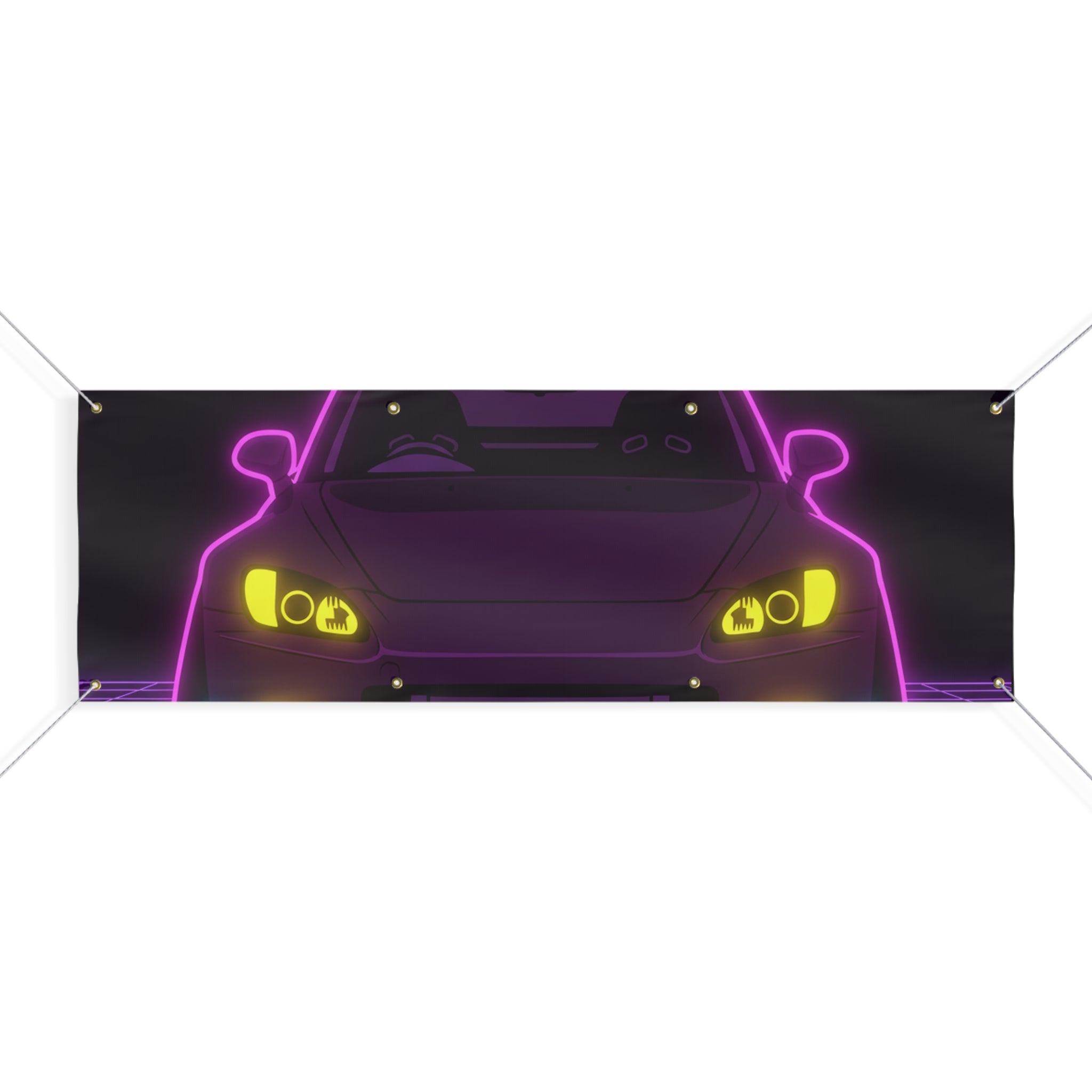 Honda S2000 (1999-09) Neon Synthwave Banner
