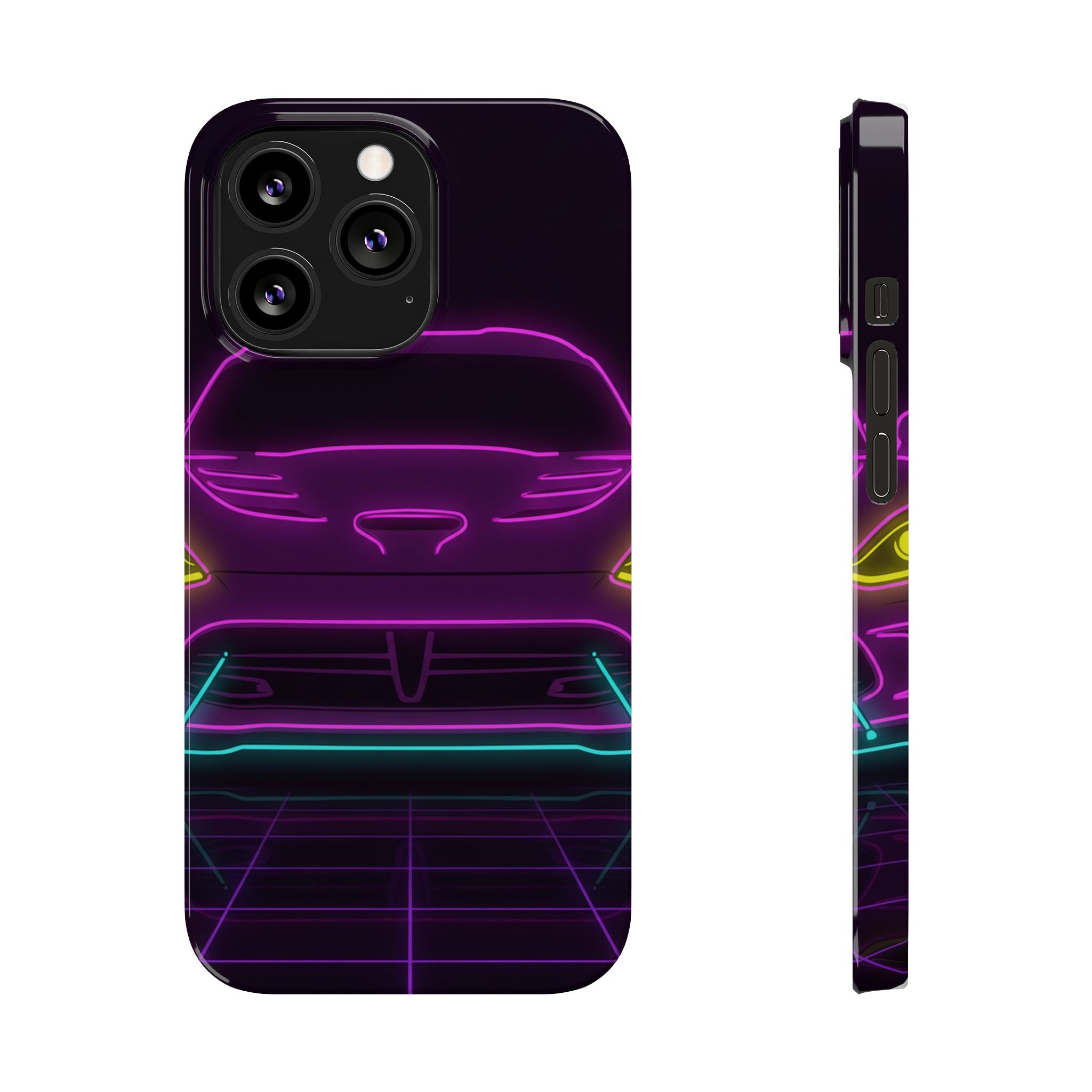 Dodge Viper (1992-17) Neon Synthwave Phone Case