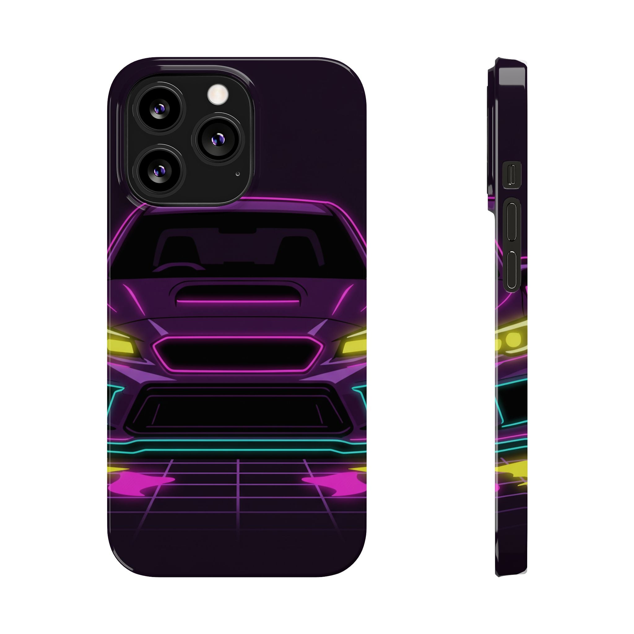 Subaru WRX STI Neon Synthwave Phone Case