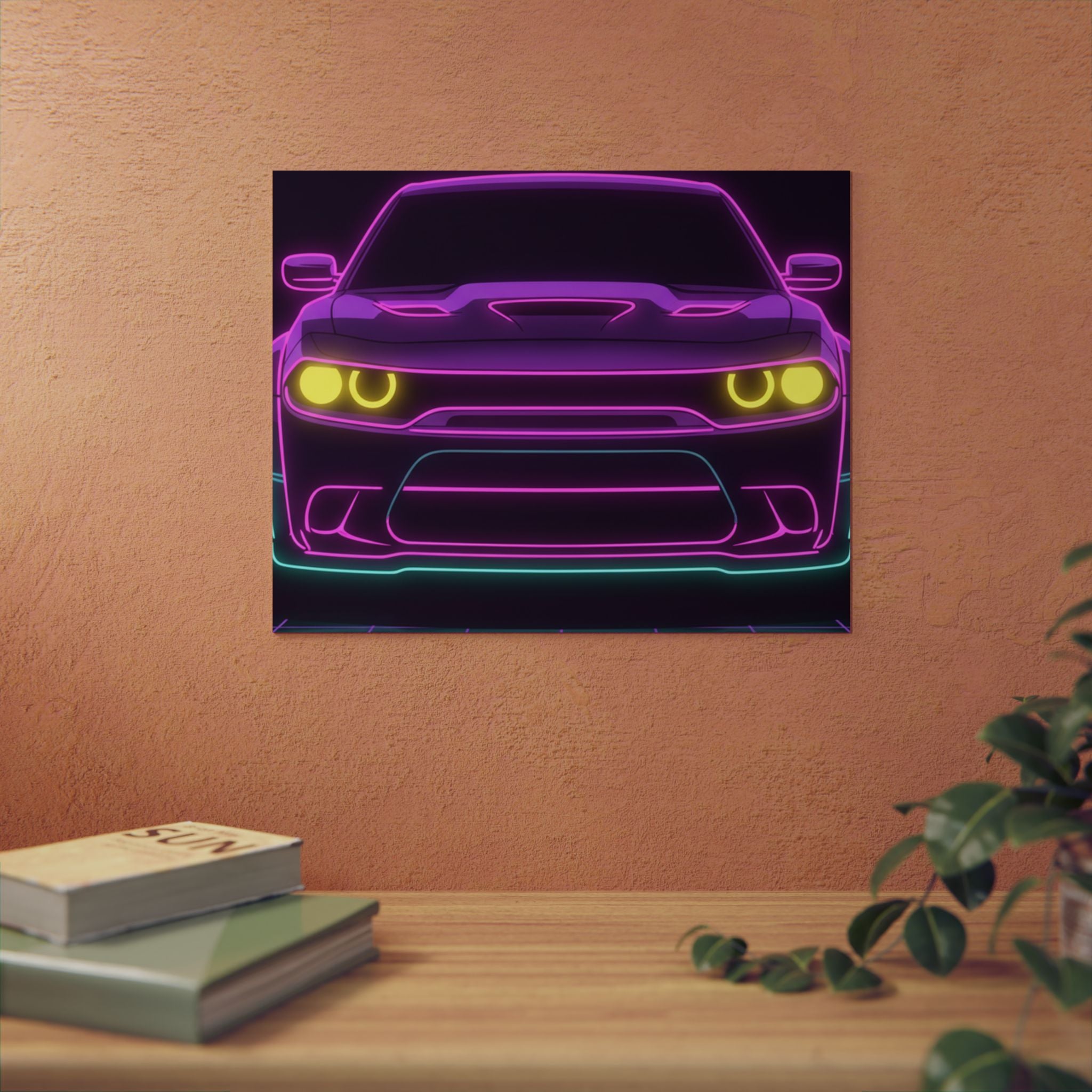 Dodge Challenger SRT Hellcat Metal Wall Sign