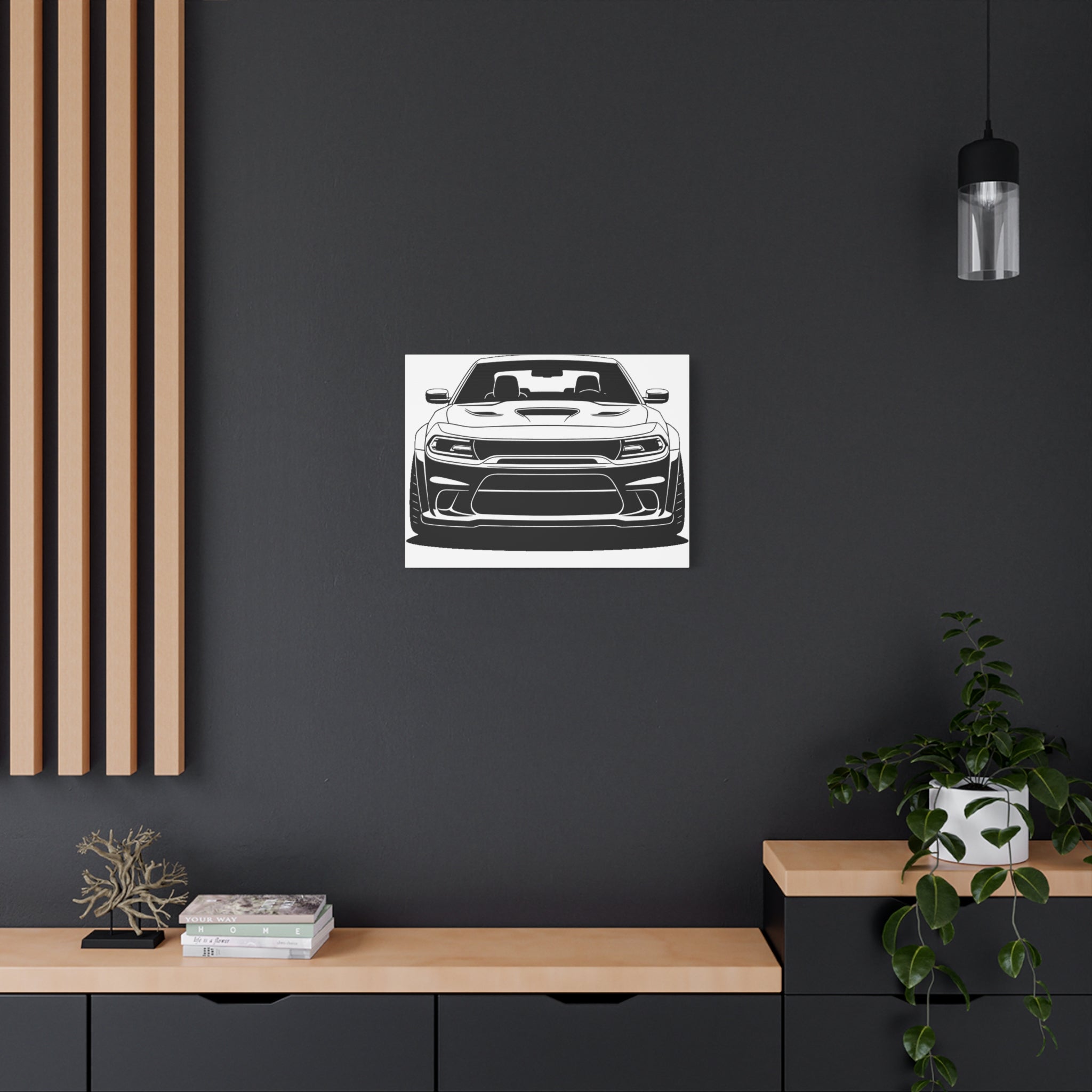 Dodge Challenger SRT Hellcat Canvas Wall Art