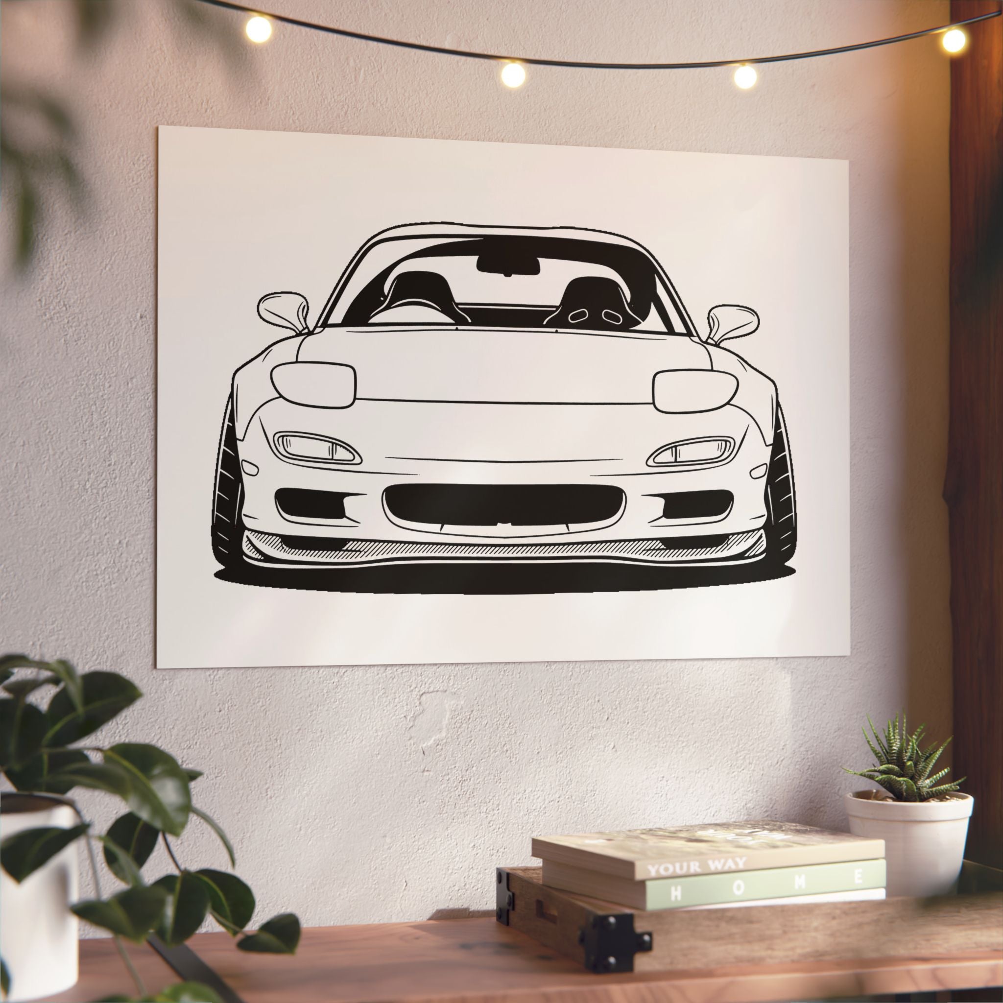 Mazda RX-7 FD Metal Wall Sign