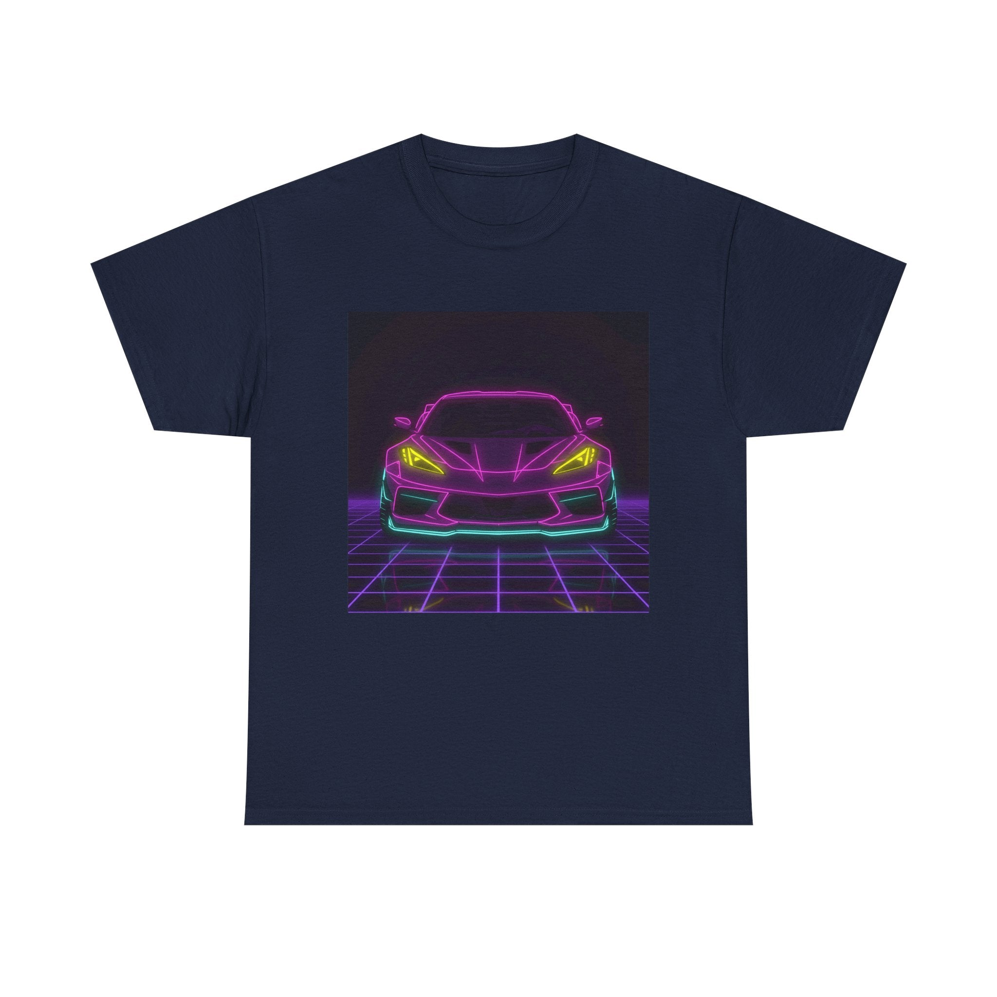 Corvette C8 (2020+) Neon Synthwave Unisex Tee