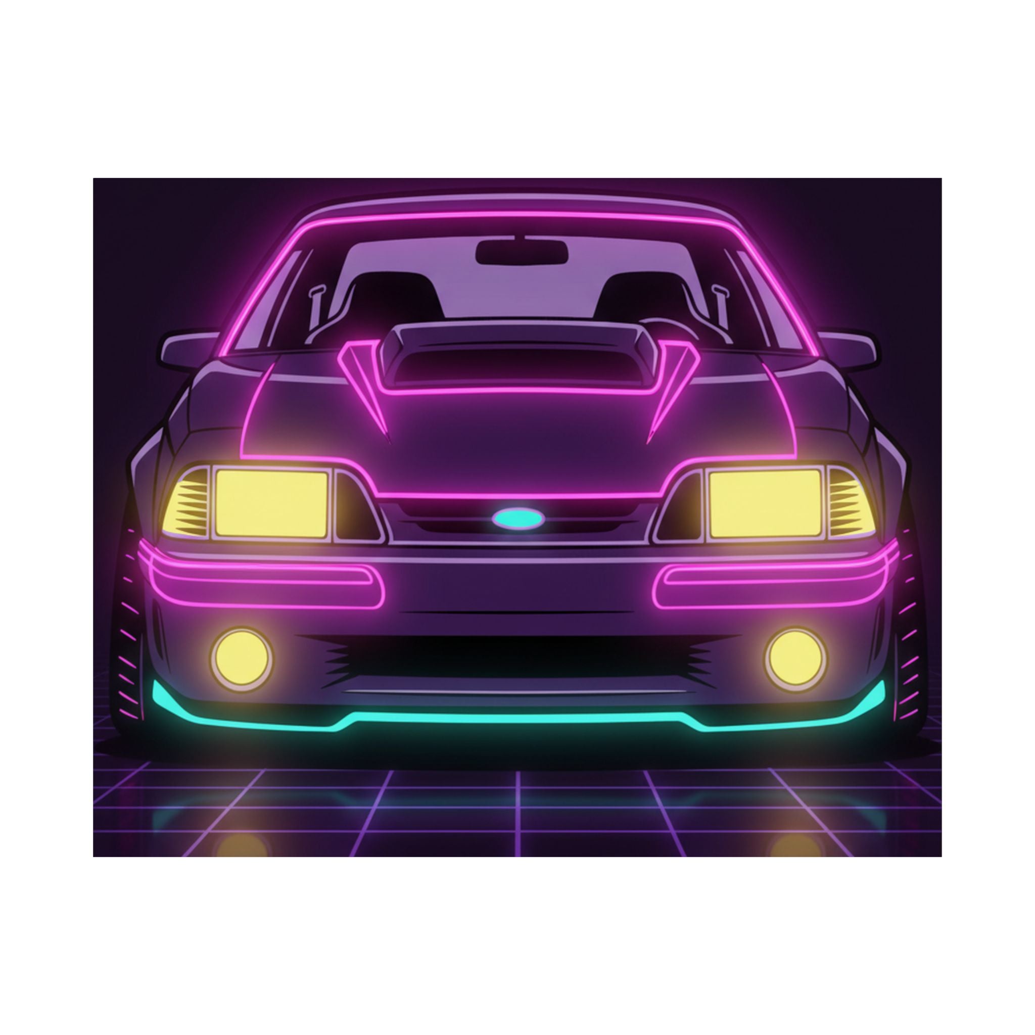Ford Mustang Fox Body GT Poster