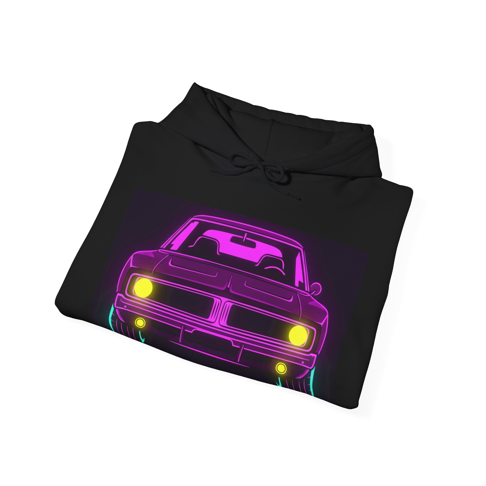 Dodge Charger R/T (1968-70) Resto-Mod Neon Synthwave Unisex Hoodie