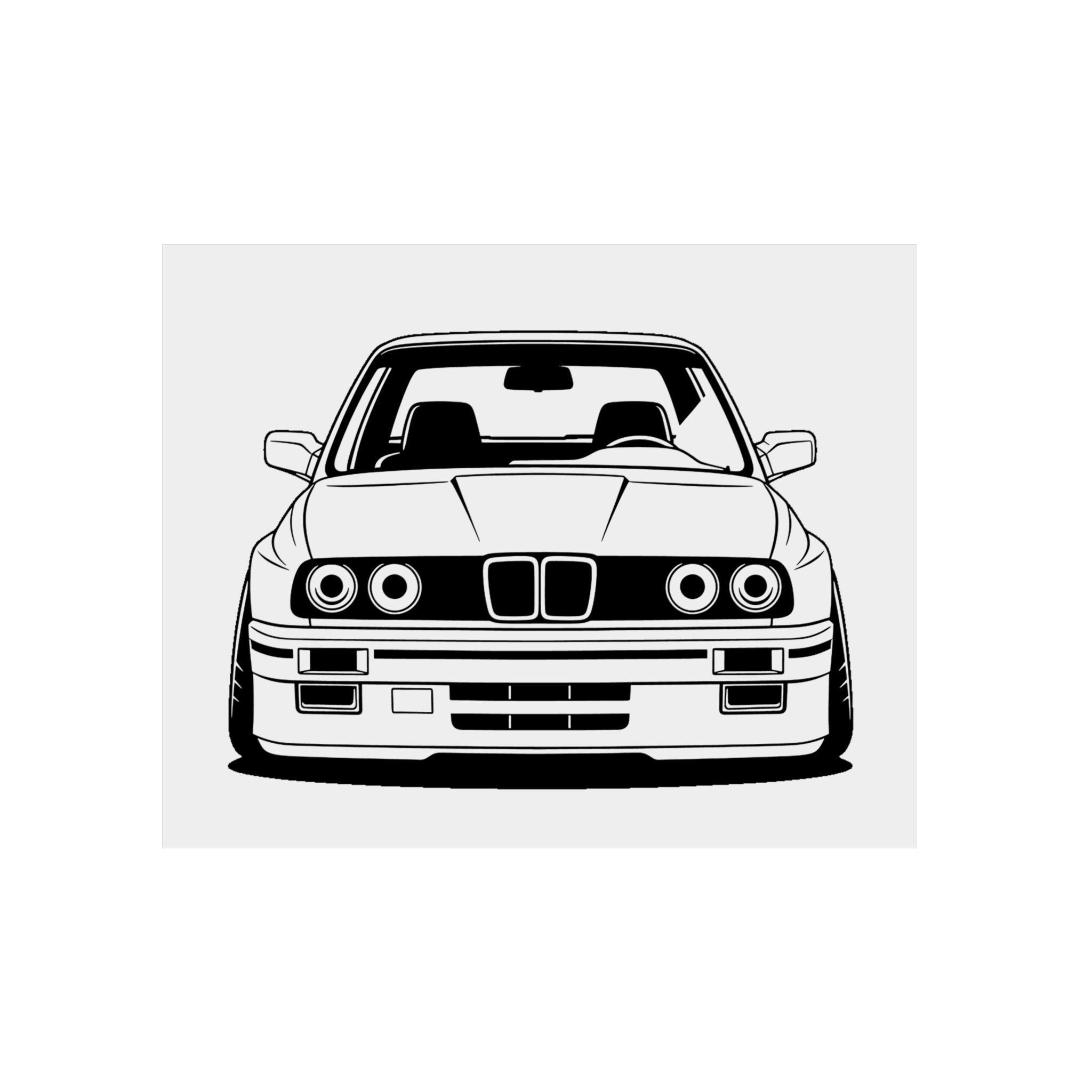 BMW E30 Metal Wall Sign