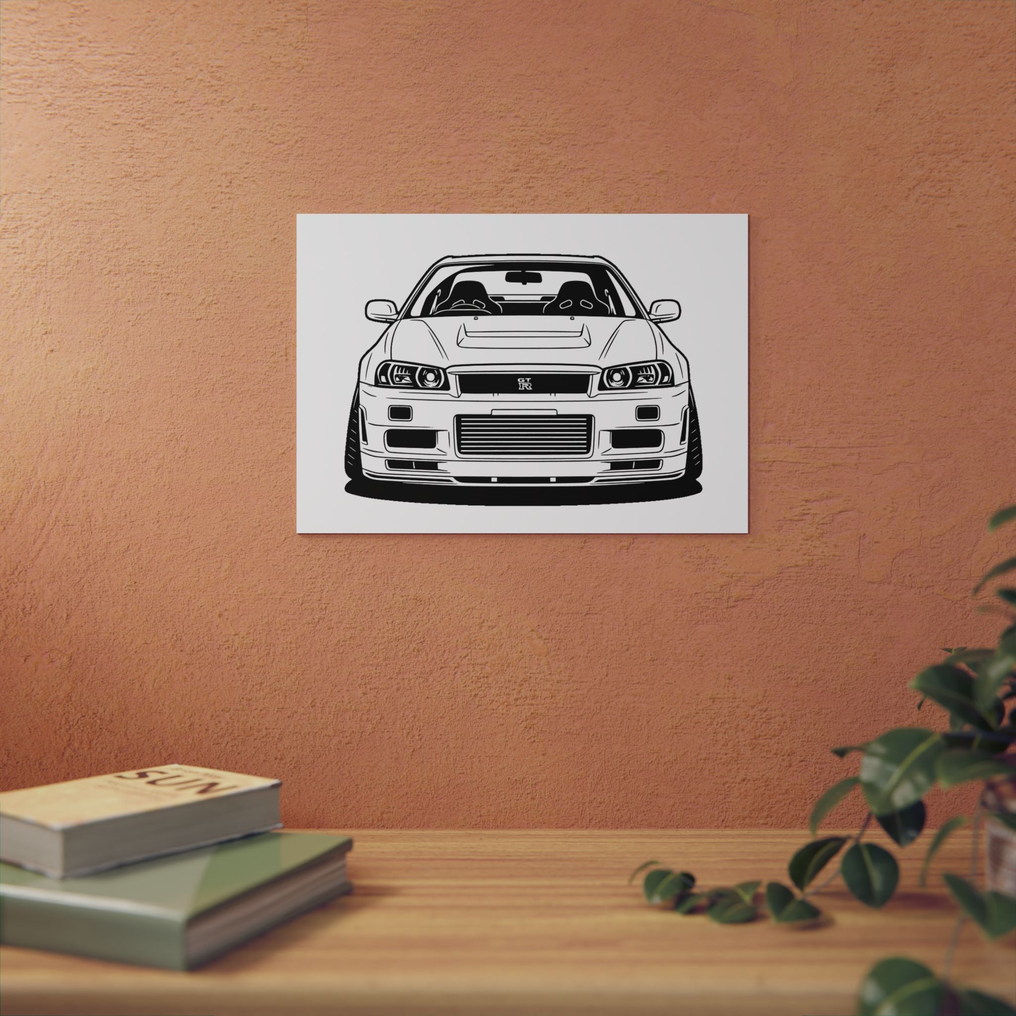 Nissan GT-R Metal Wall Sign
