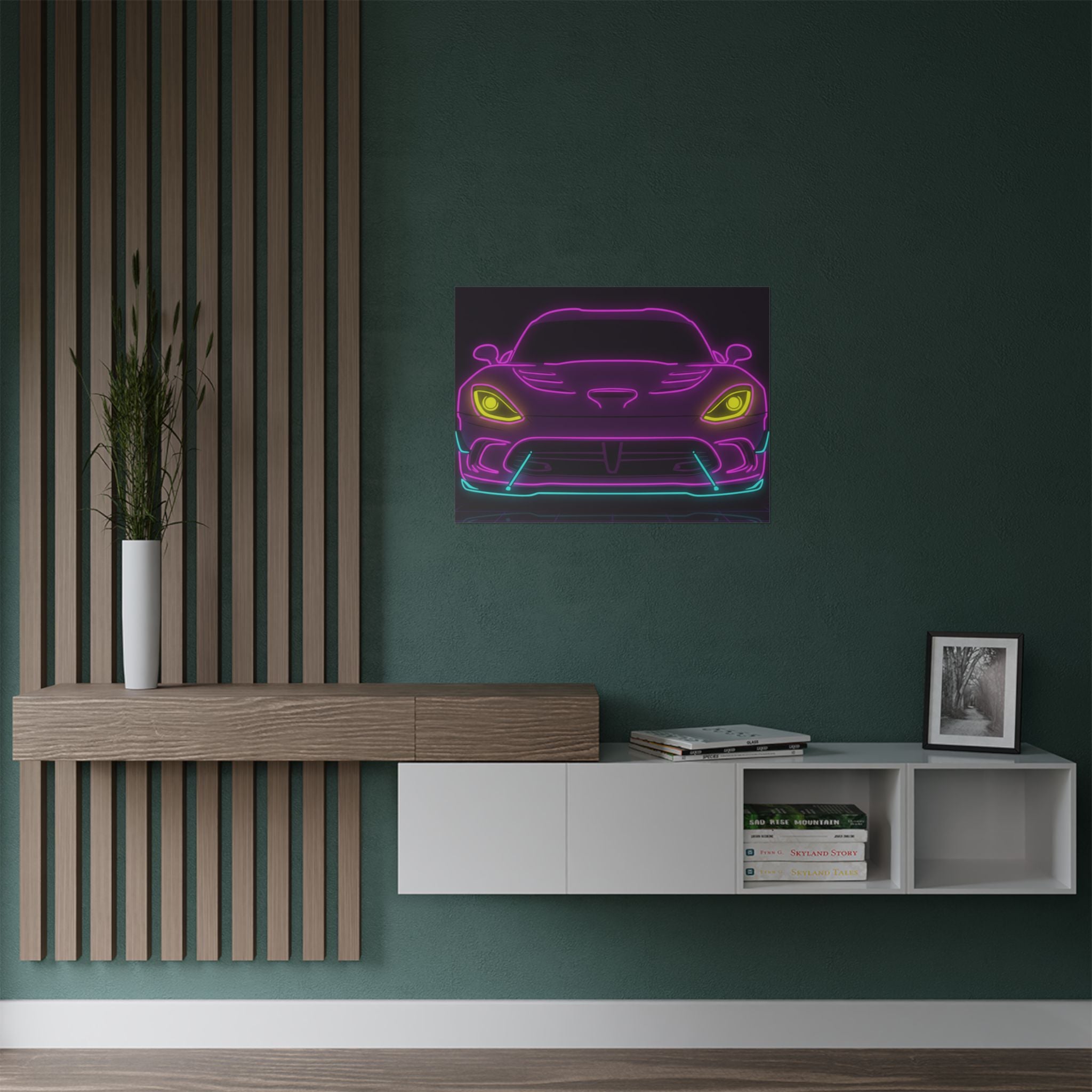 Dodge Viper (1992-17) Neon Synthwave Poster
