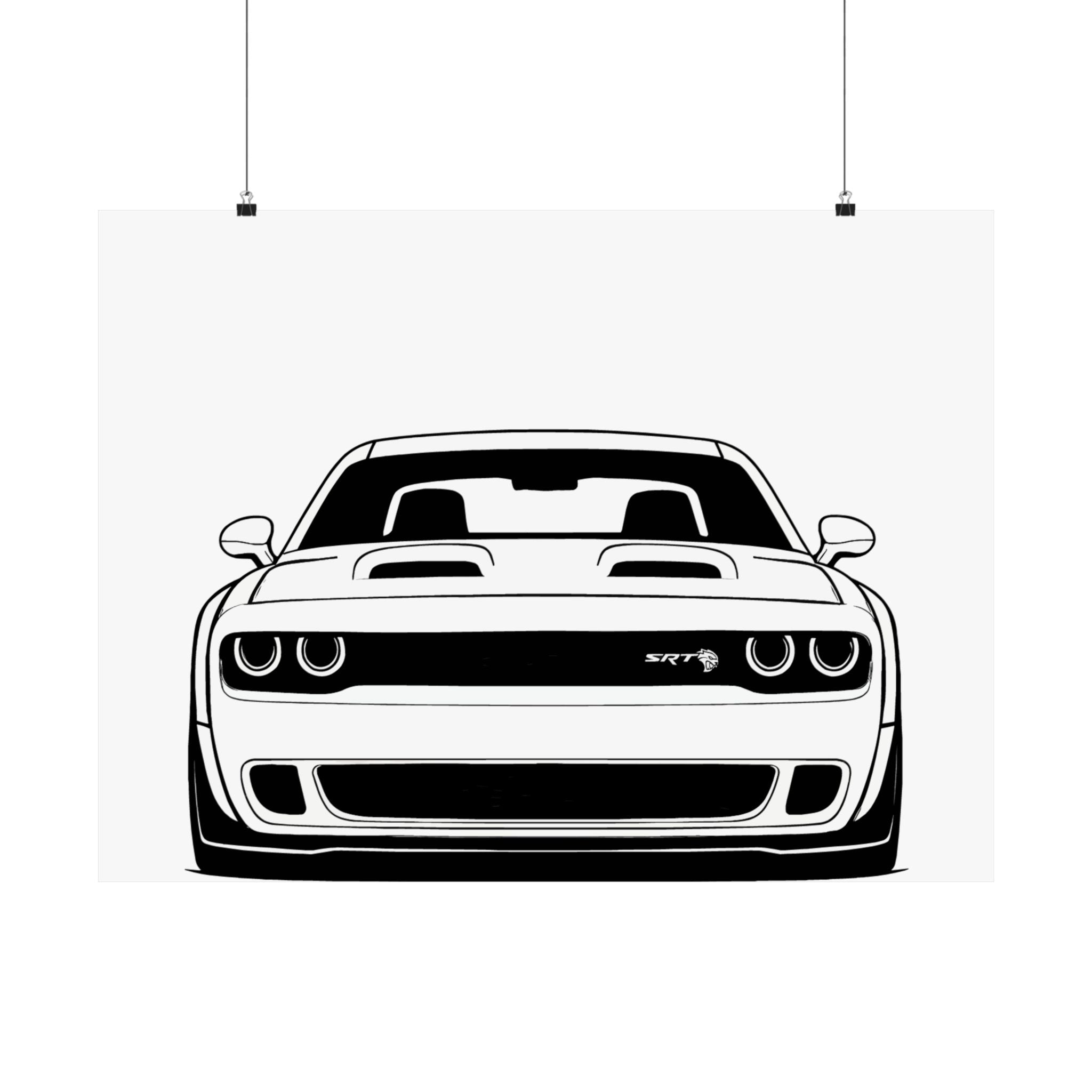 Dodge Challenger SRT Hellcat Poster