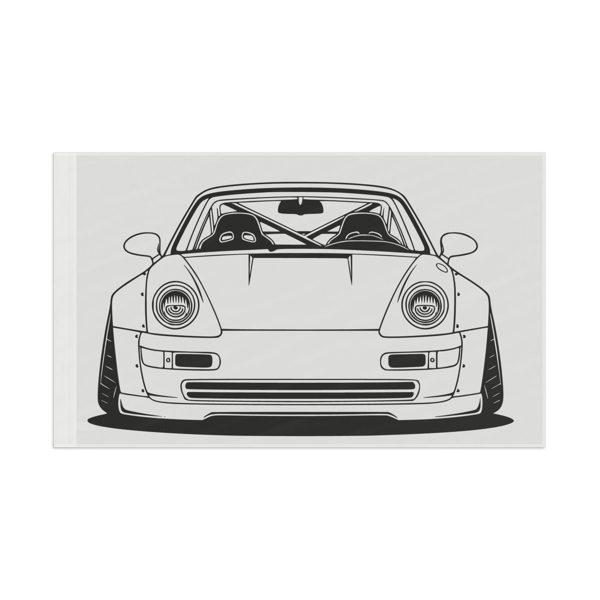 Porsche 964 Turbo Garage Flag
