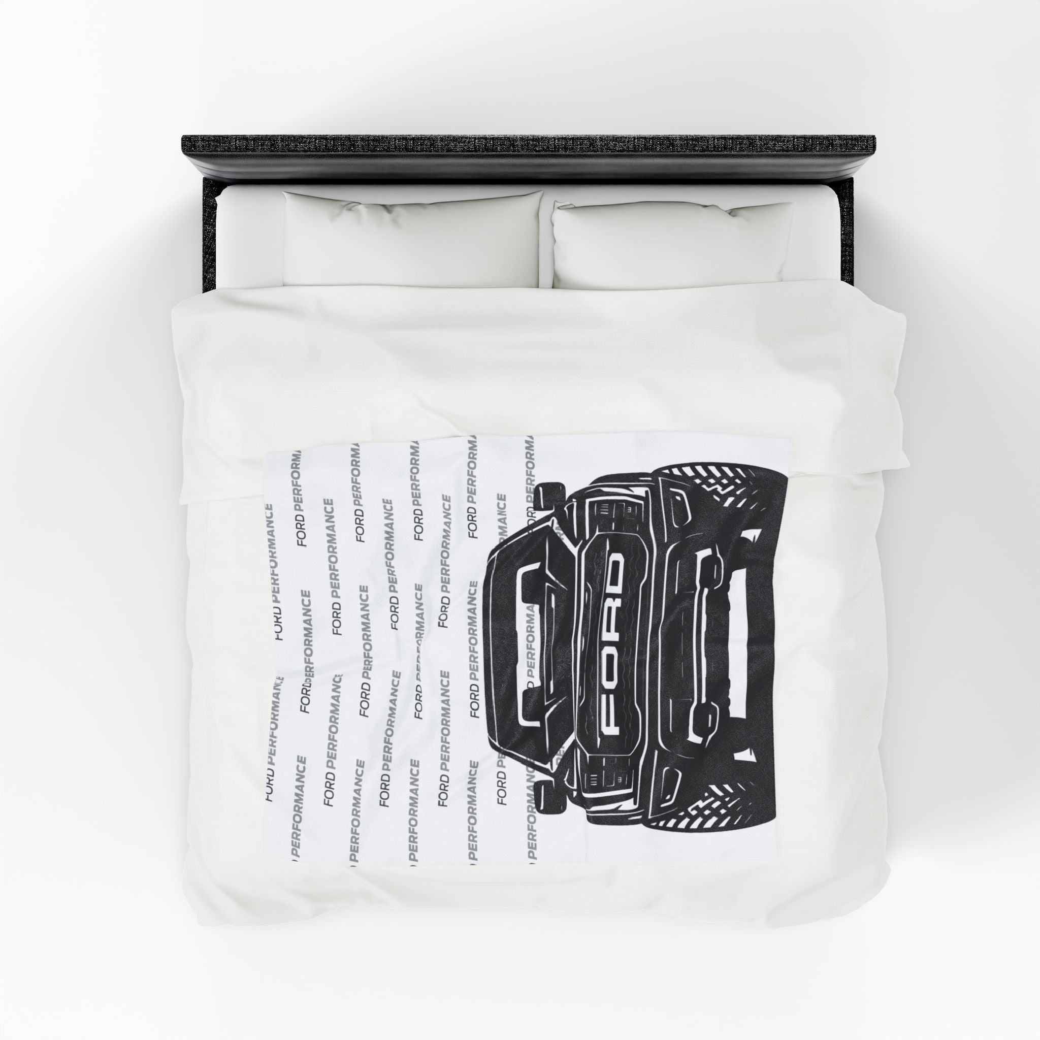 Ford Raptor (Gen 3), Ford Performance Velveteen Plush Blanket Greyscale