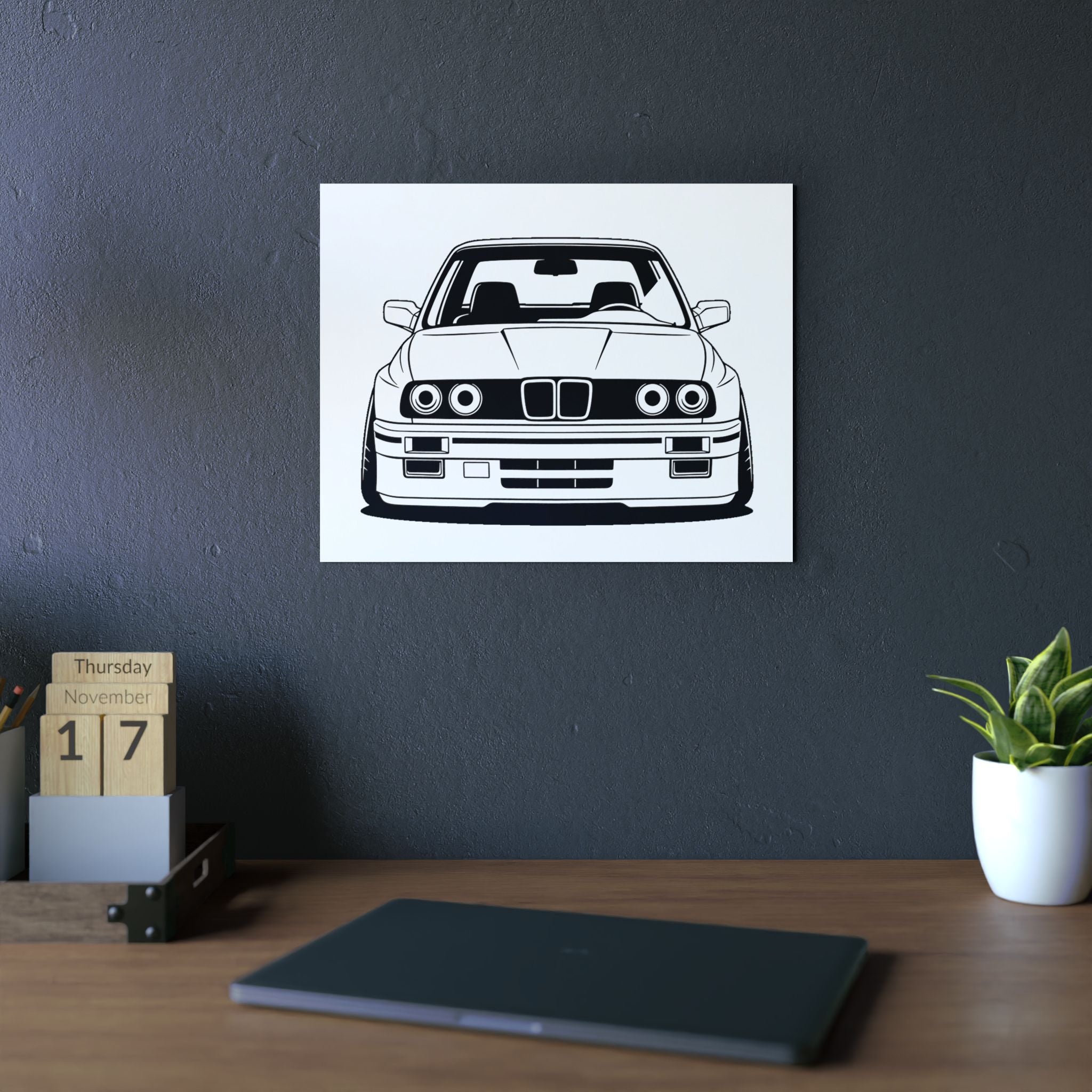 BMW E30 Metal Wall Sign