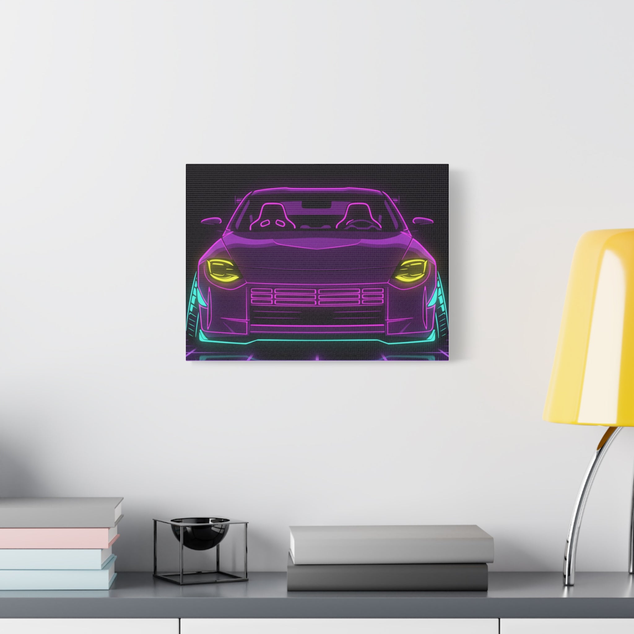 Nissan Z RZ34 (2023+) Neon Synthwave Canvas Wall Art