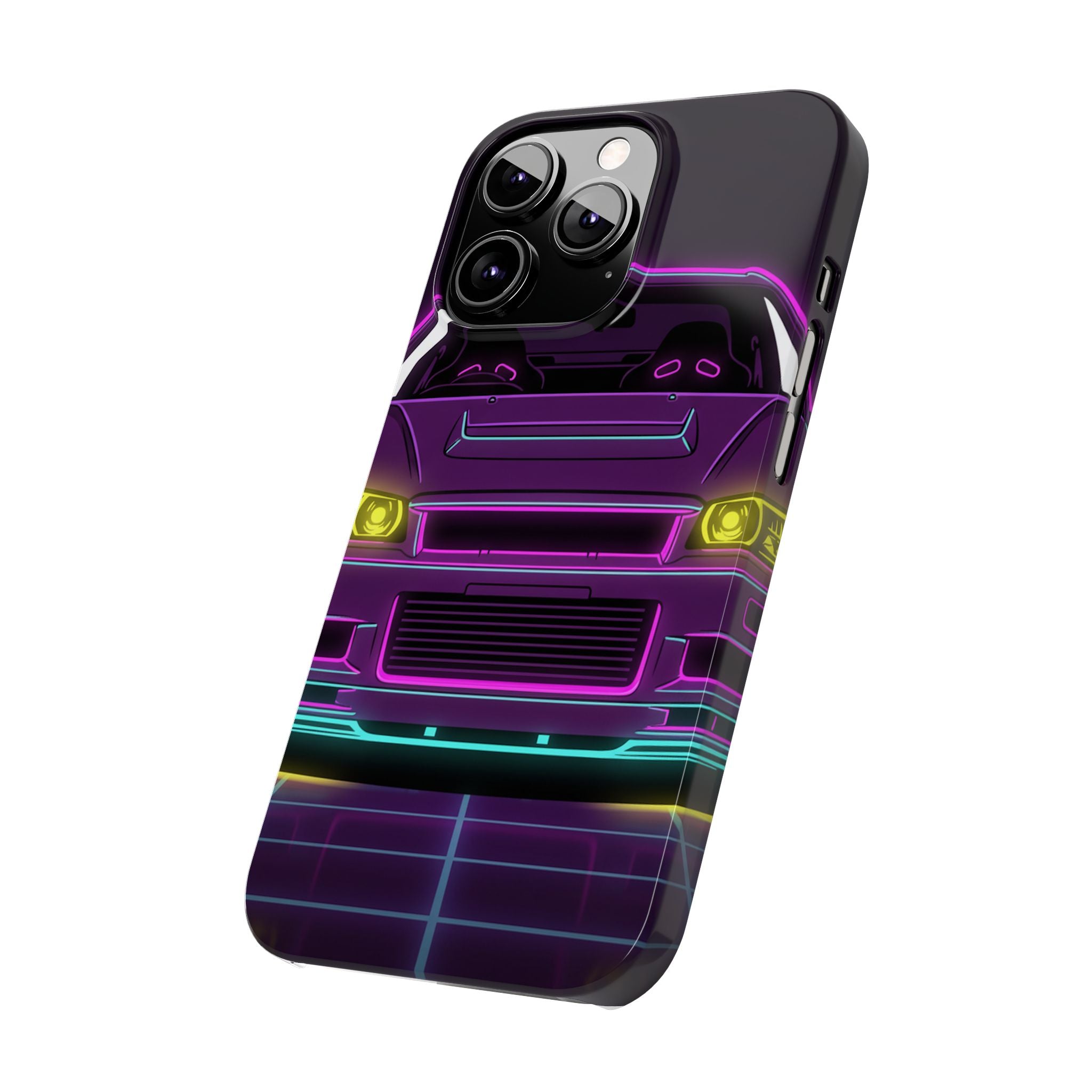 Nissan GT-R Neon Synthwave Phone Case