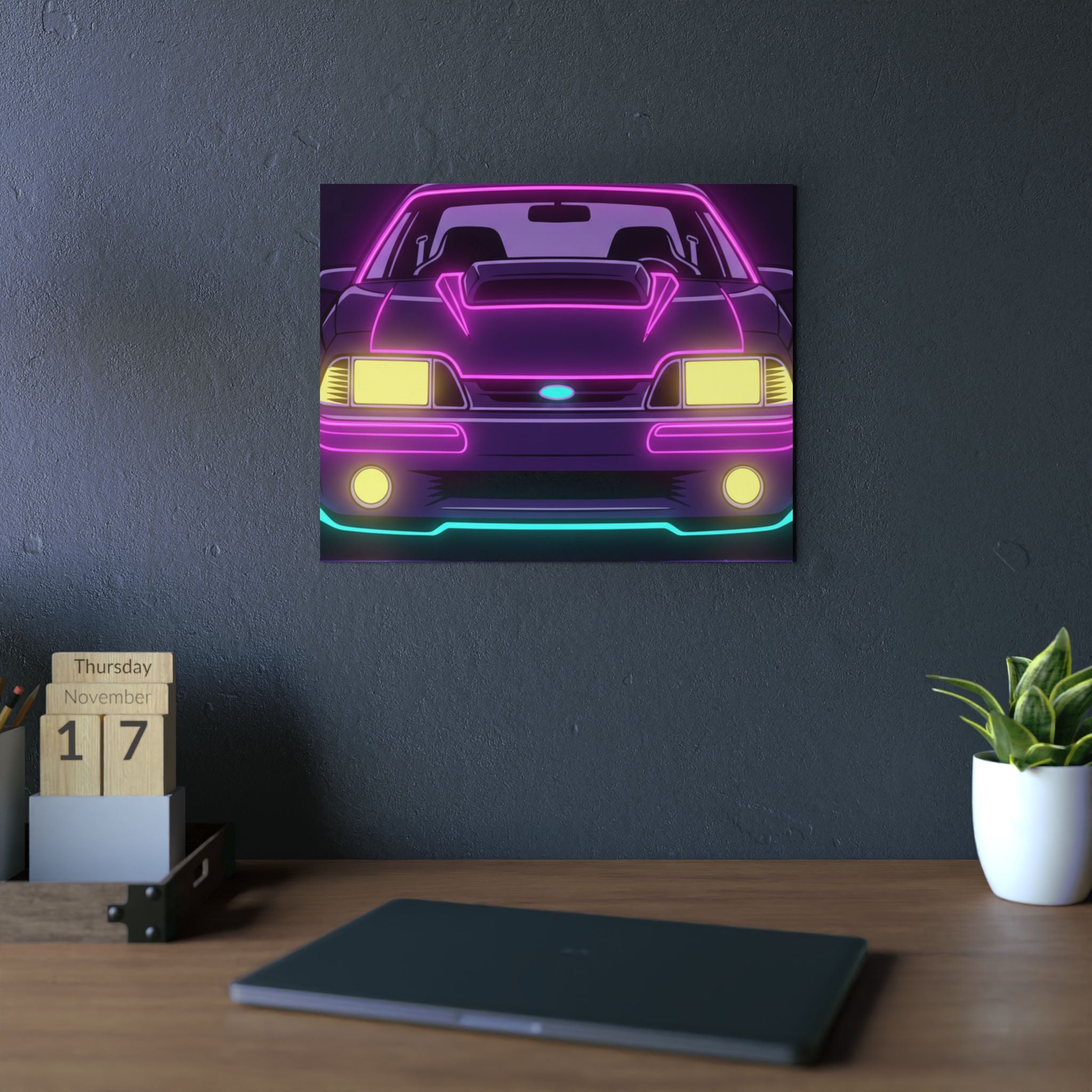 Ford Mustang Fox Body GT Metal Wall Sign