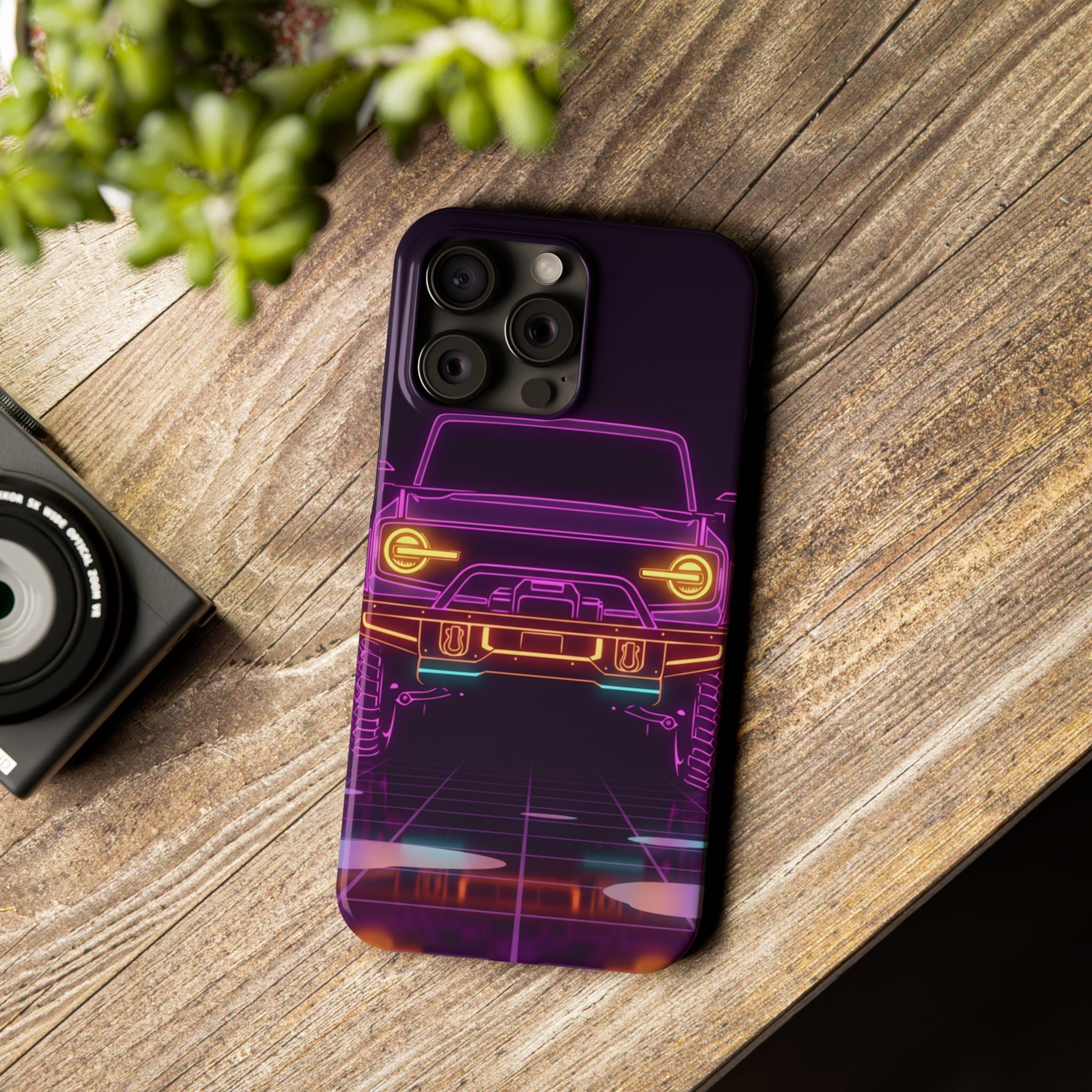 Ford Bronco (2021+) Neon Synthwave Phone Case
