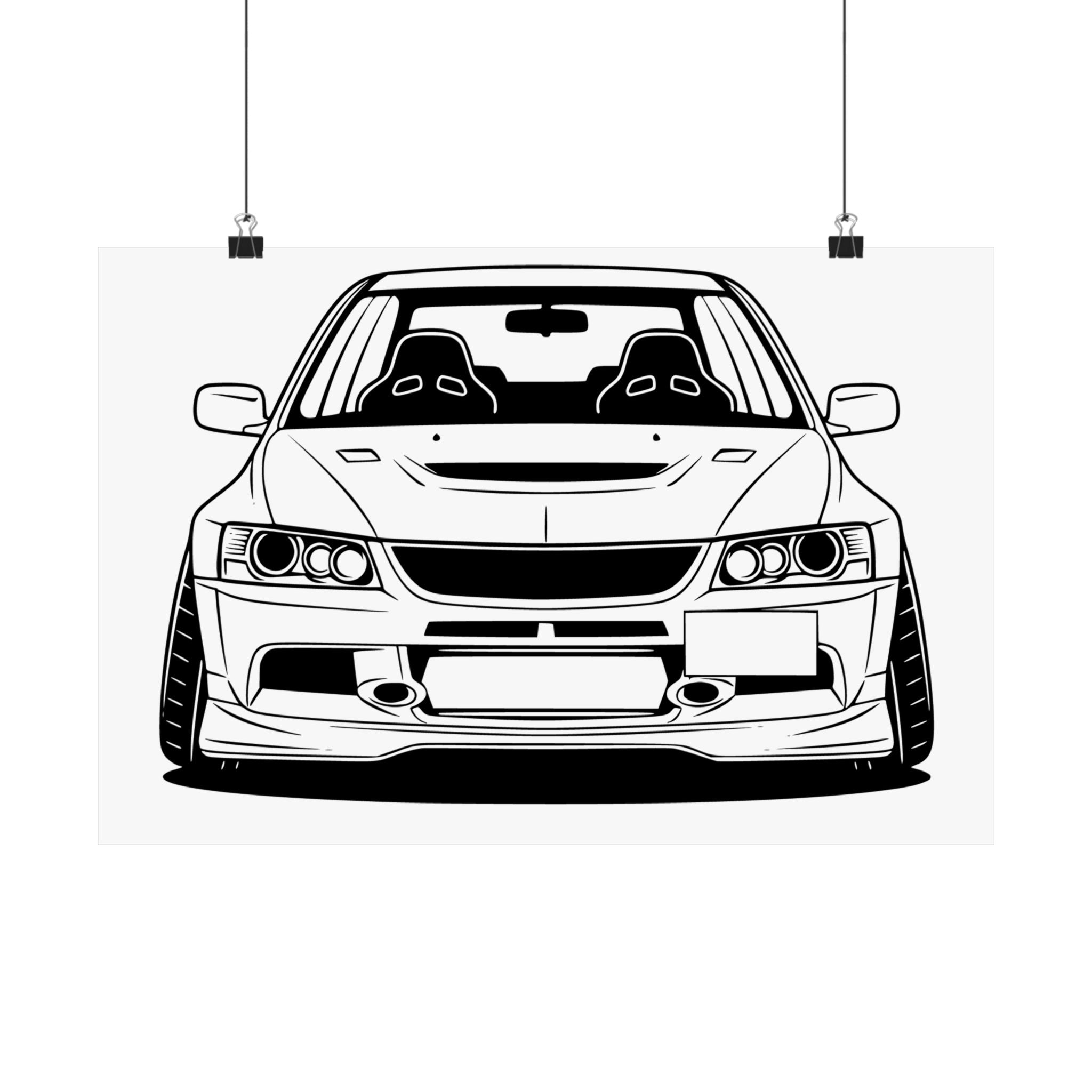 Mitsubishi Evo IX (2005-07) Poster