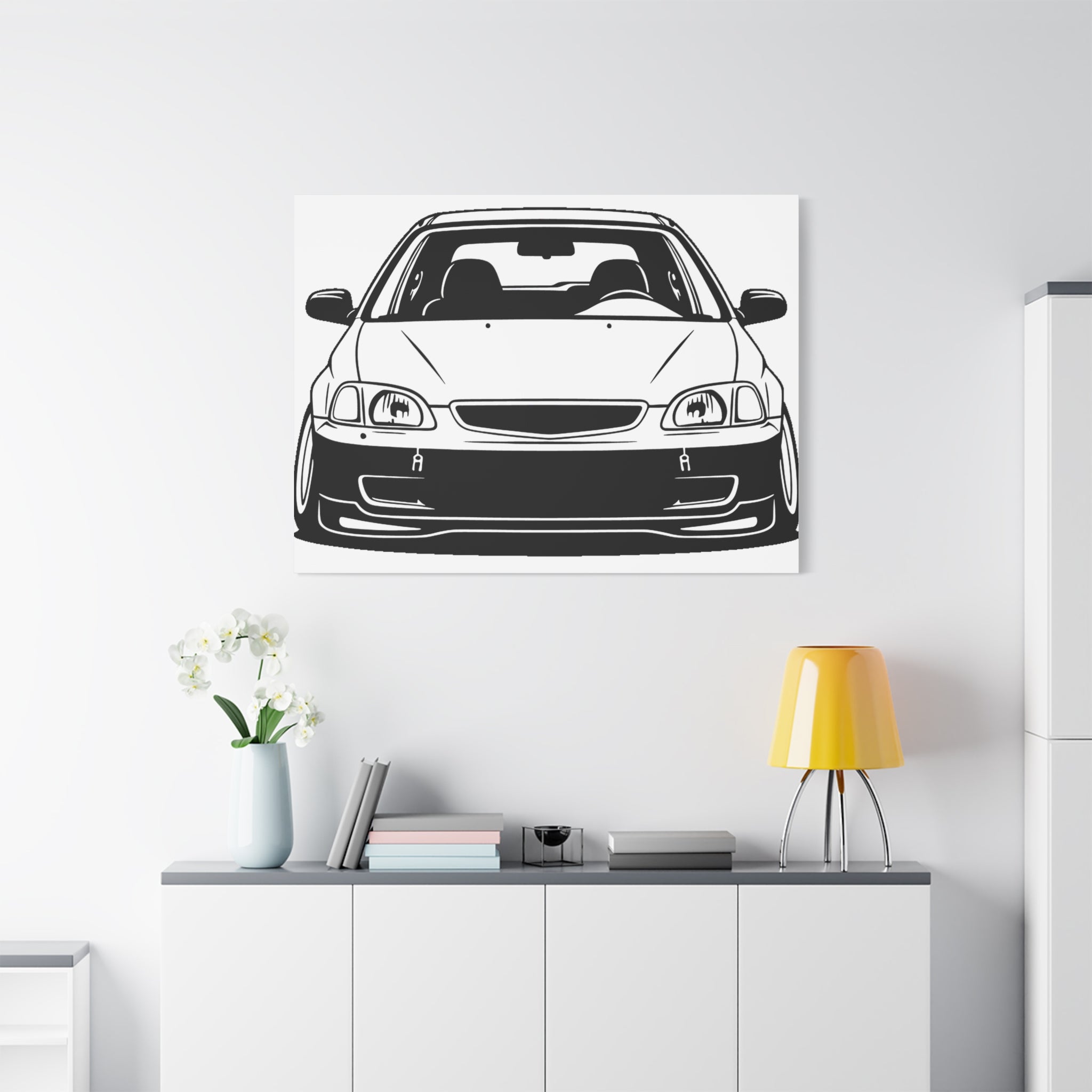 Honda Civic EK Hatch Canvas Wall Art